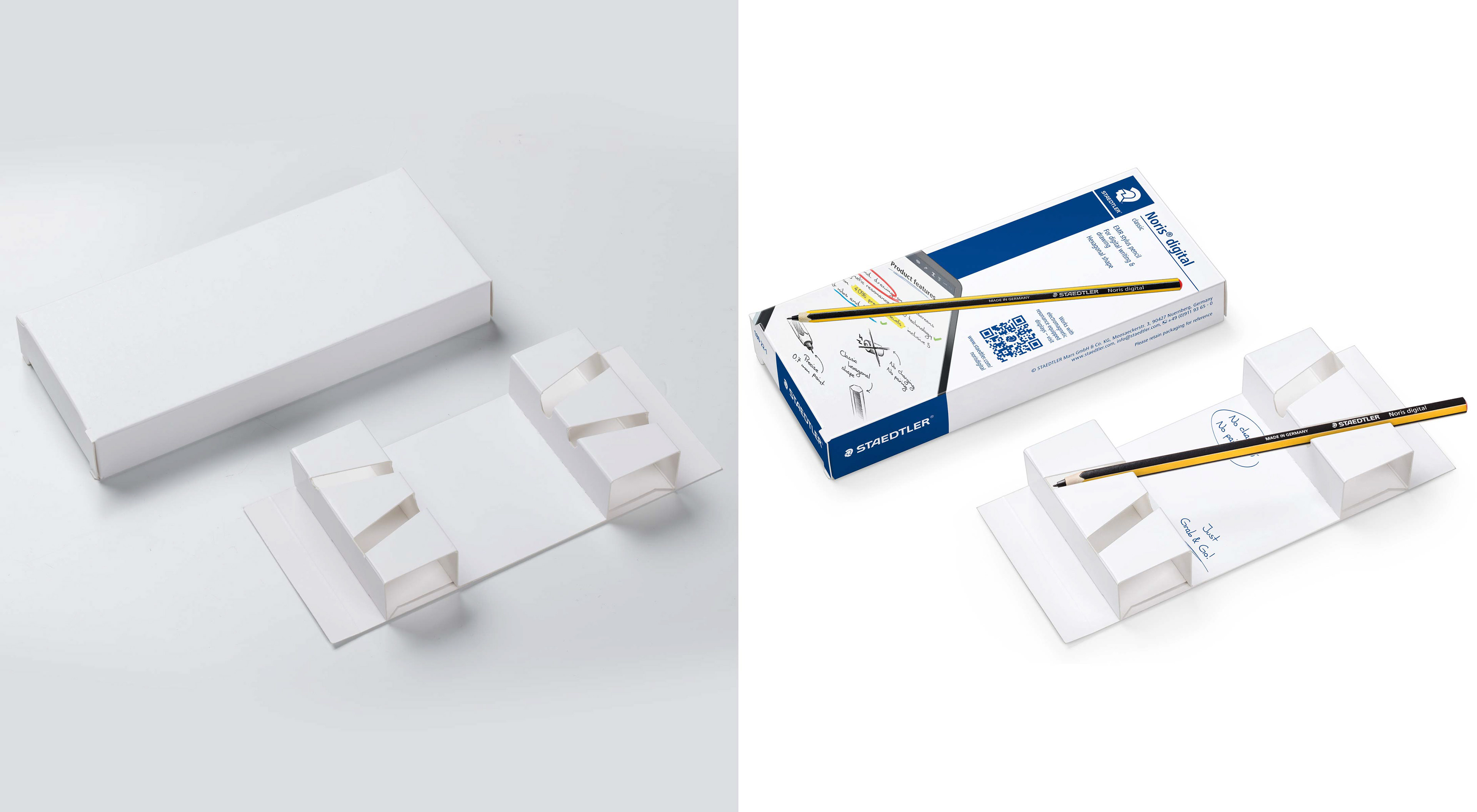 Staedtler, Noris Digital classic, Bedruckung auf Blindmuster, Montage, Produktbild, CGI, E-Commerce