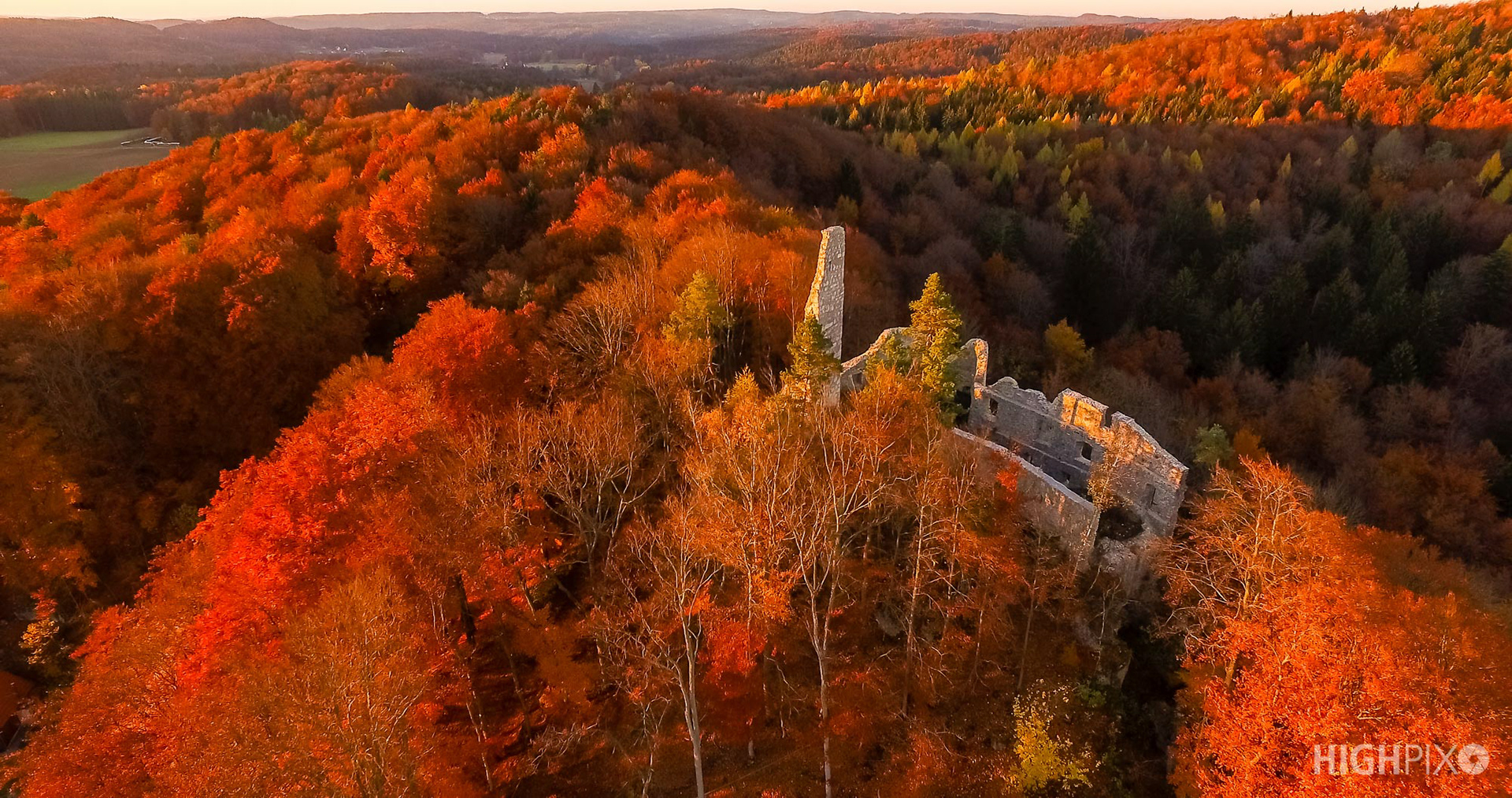 Burgruine Strahlenfels, Naturpark Fränkische Schweiz Veldensteiner Forst