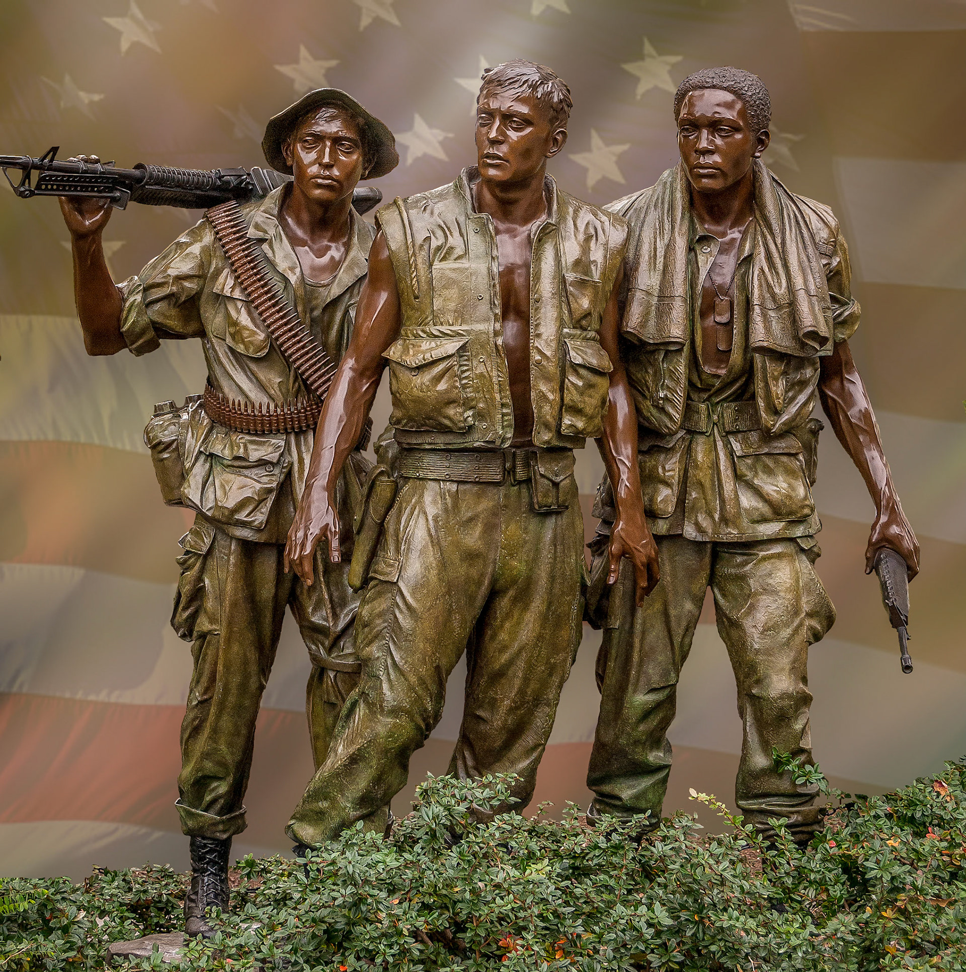 Vietnam Three Soldiers Statue