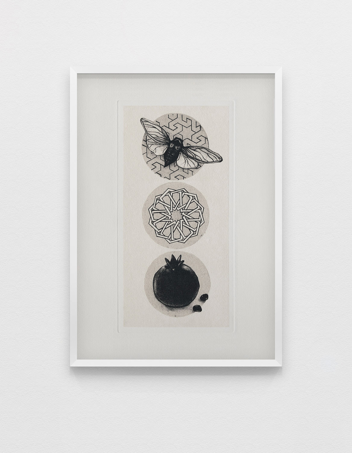 Nâr, Lithographie sur pierre. 38 x 28 cm. 2013