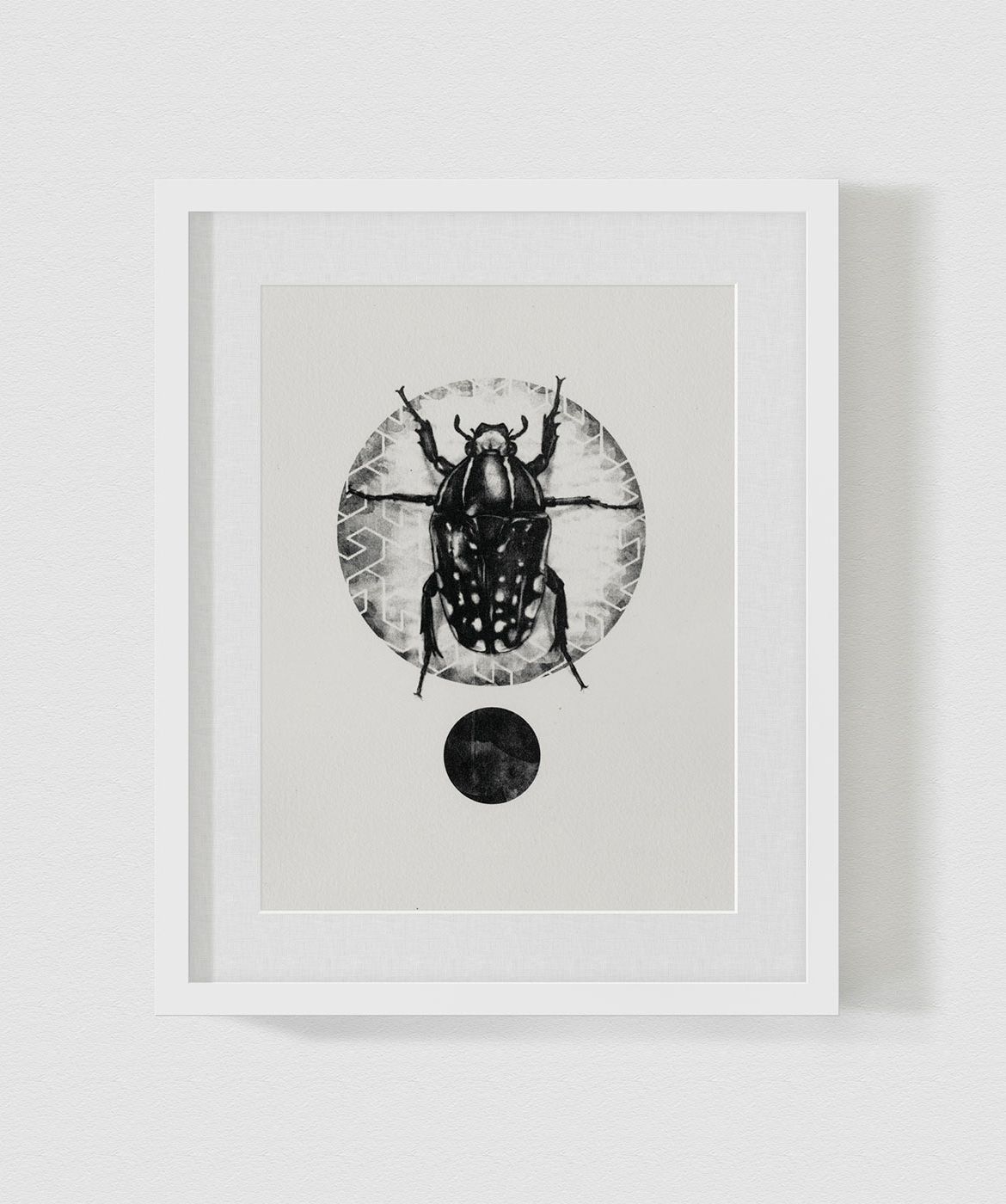 La lune noire, Photolithographie. 27 x 25 cm. 2013.