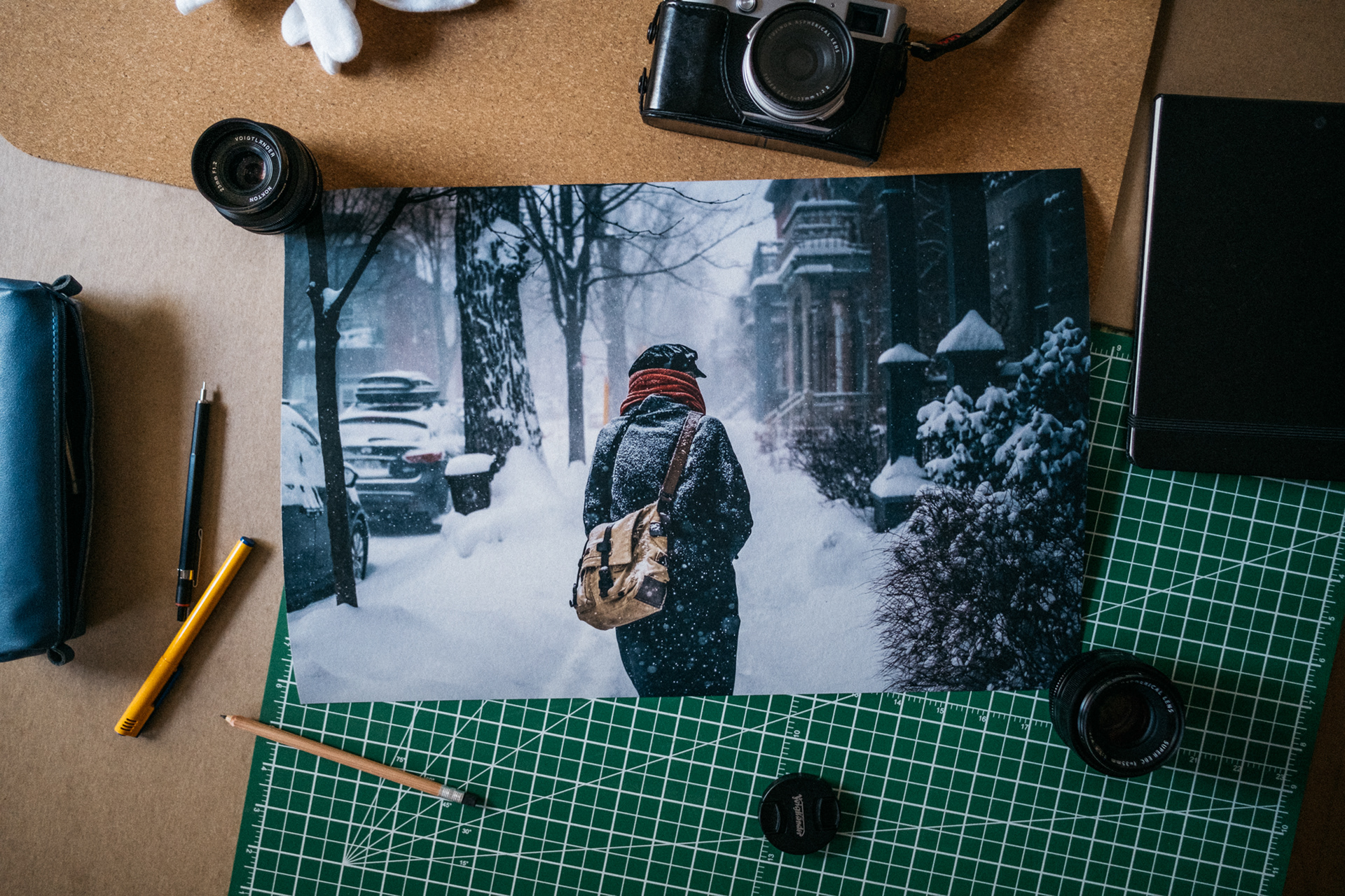 Plateau Mont-Royal. Février 2022 / 12x18" fine art print on Hahnemühle Bamboo 290 gsm.
