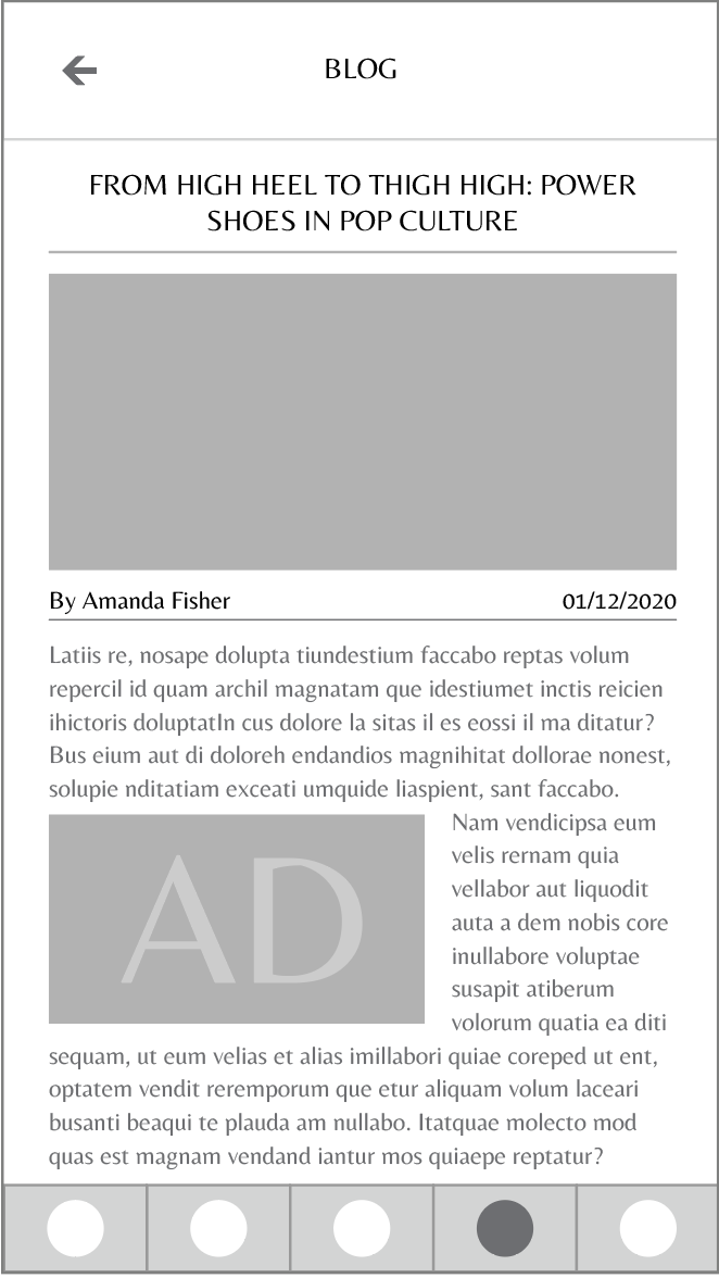 Blog Screen