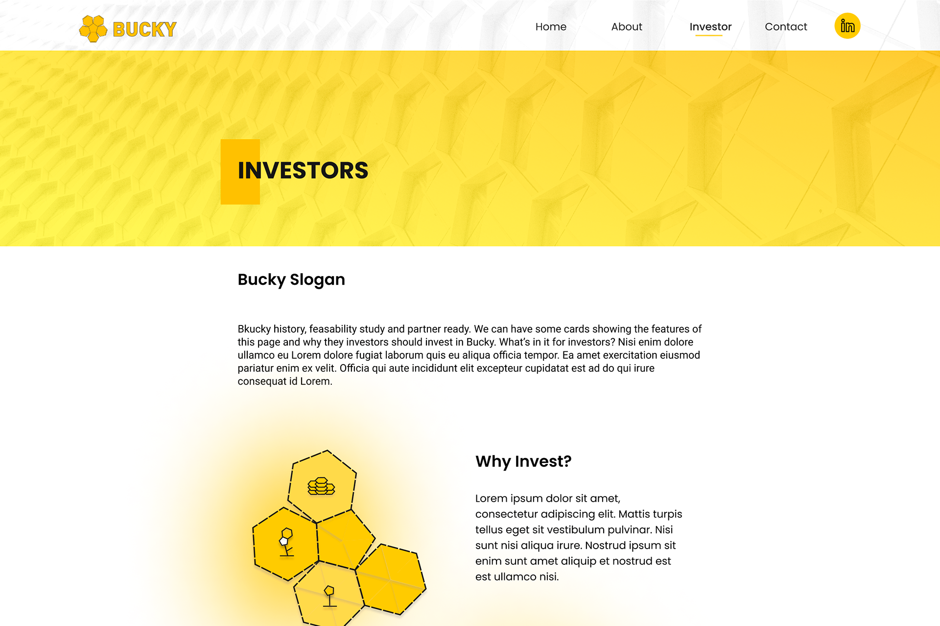 Desktop Version - Investor Page