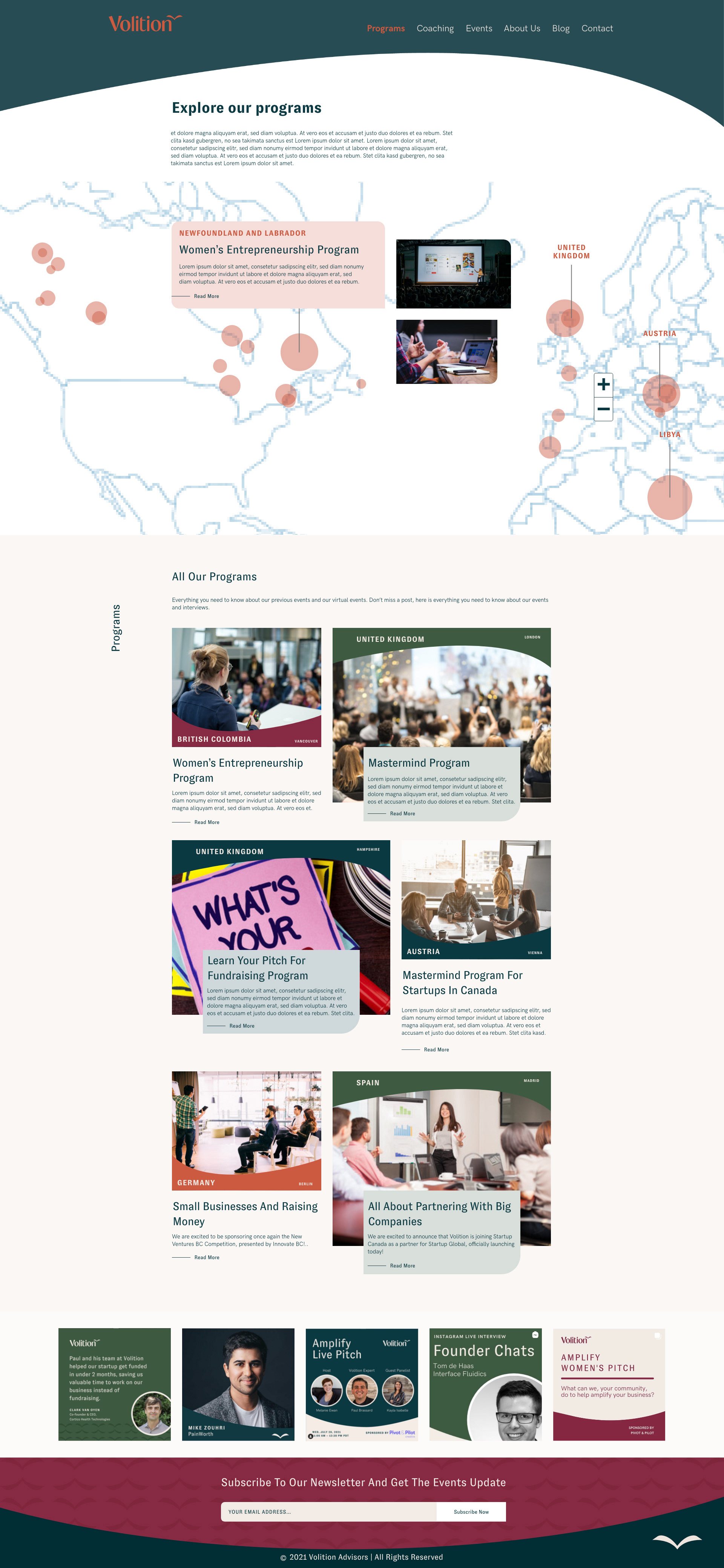 Programs- Clicked on Map