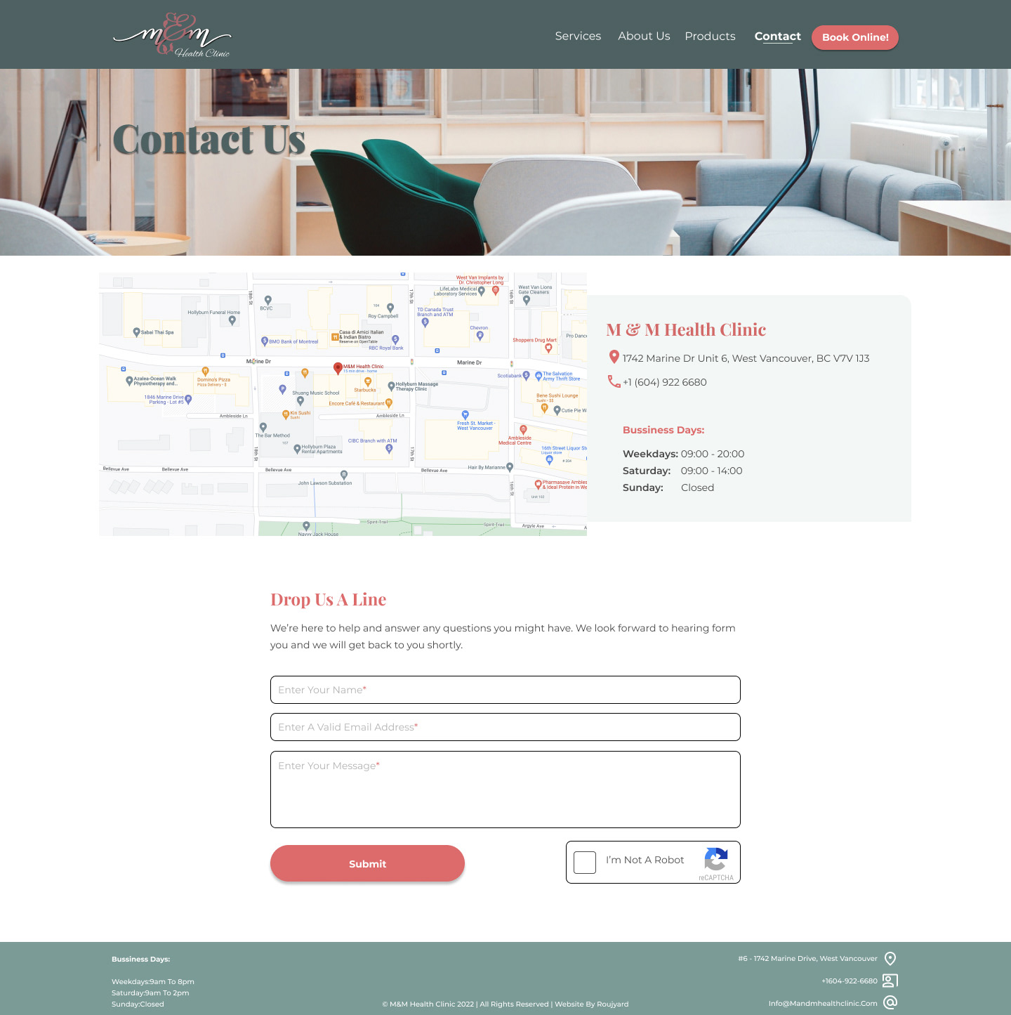 Contact Us Page