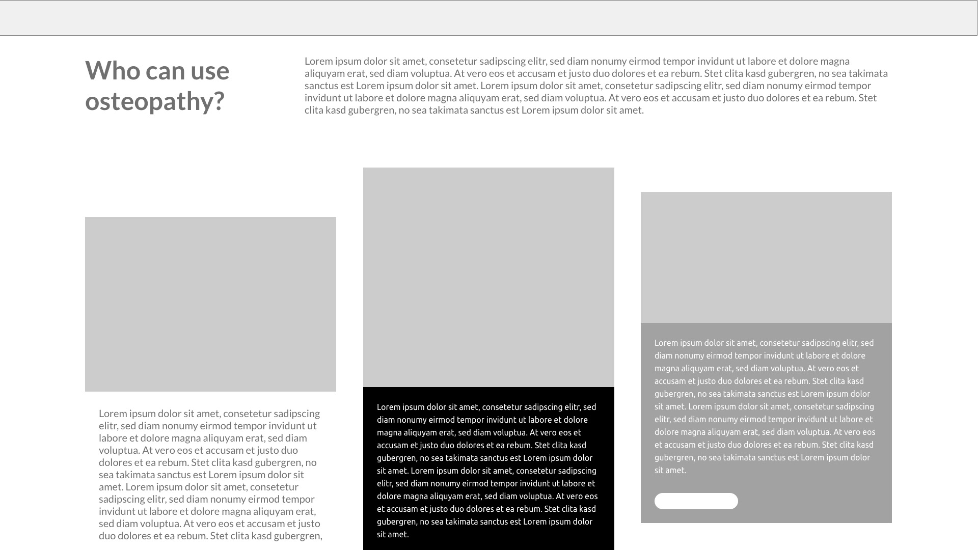 Wireframe About Osteopathy
