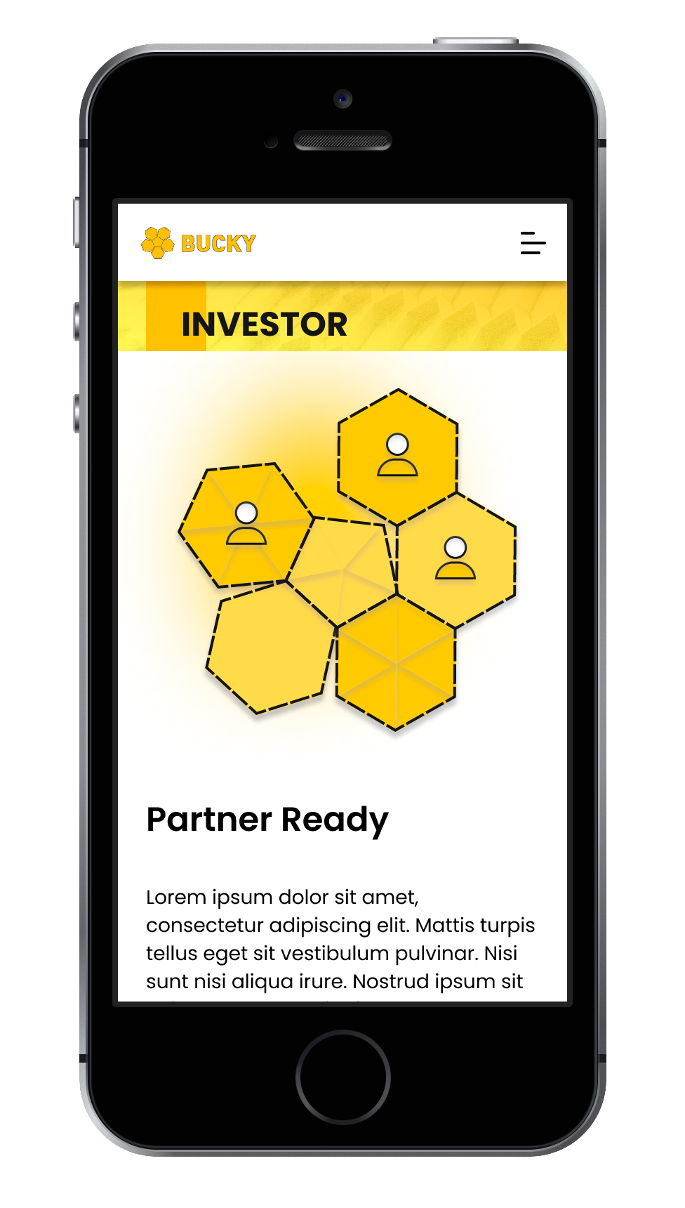Mobile View - Investor Page