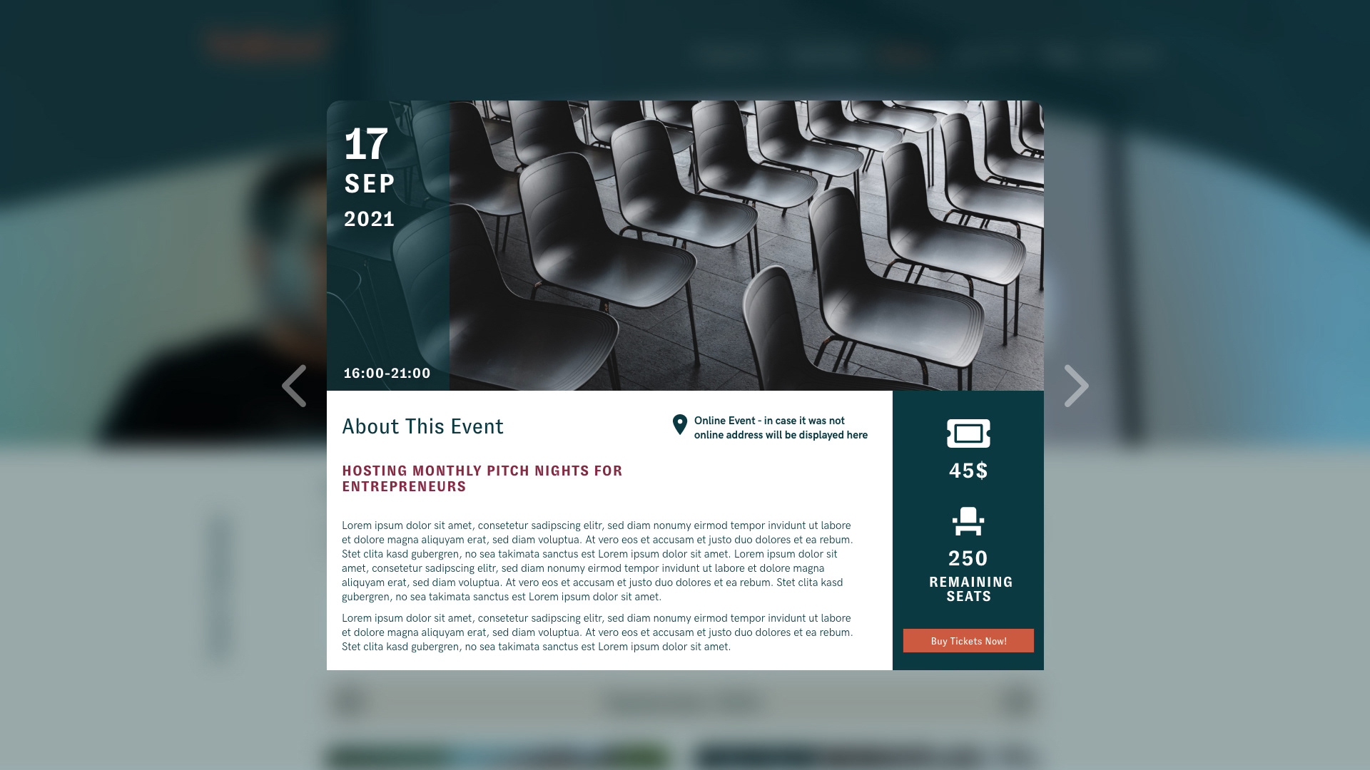 Event PopUp