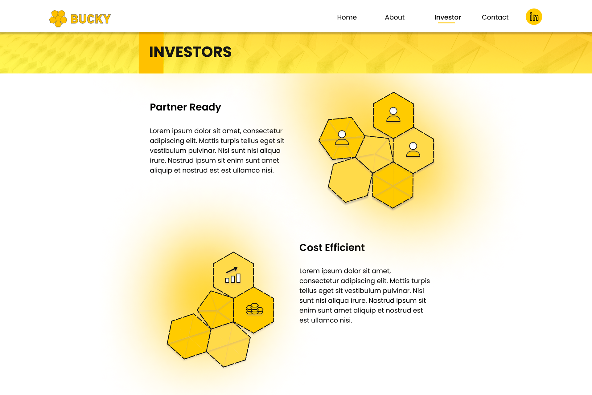 Desktop Version - Investor Page (cont.)