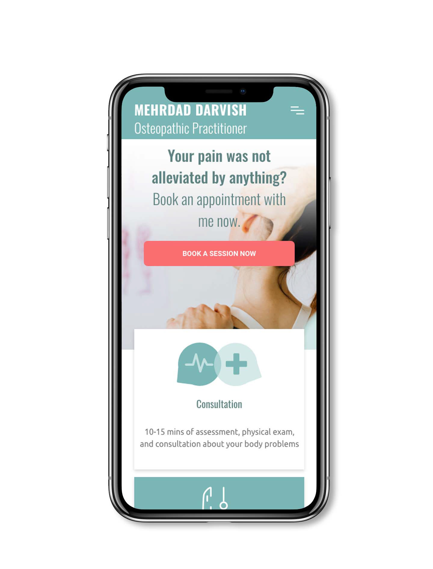 Mobile View Landing Page