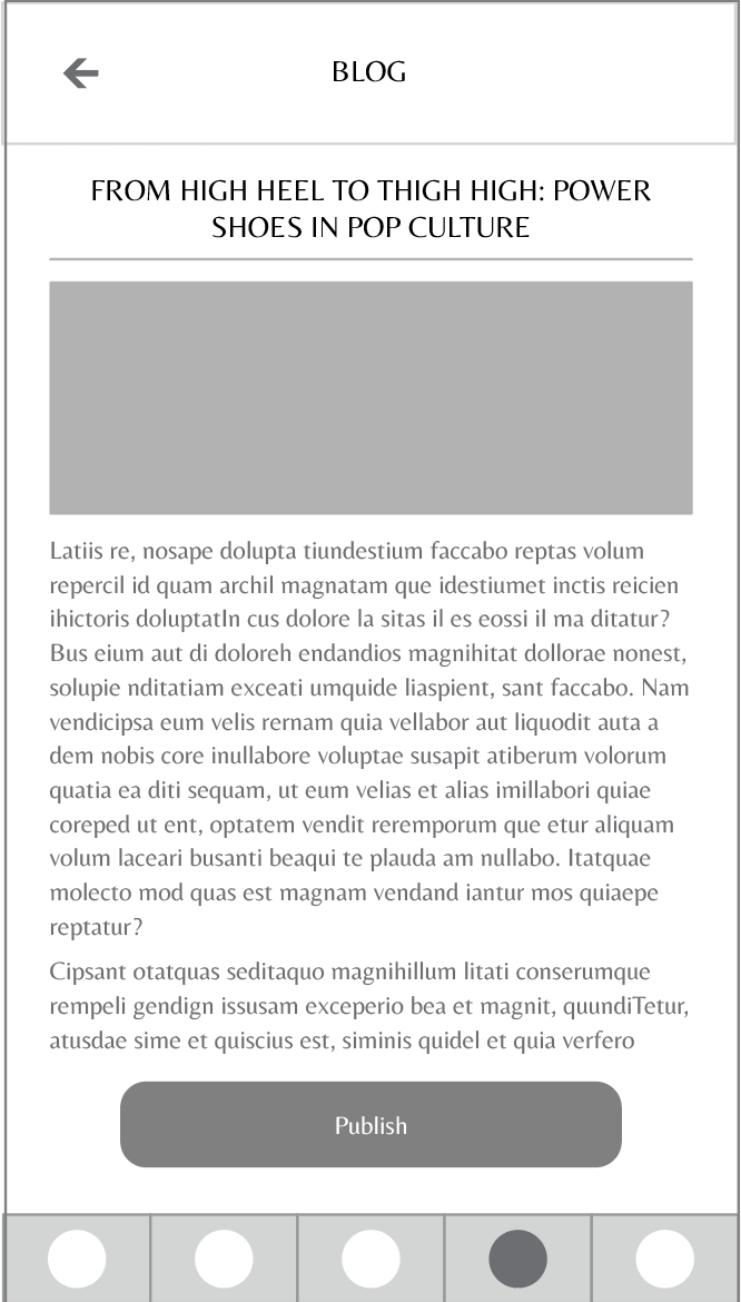 Blog Screen Cont.