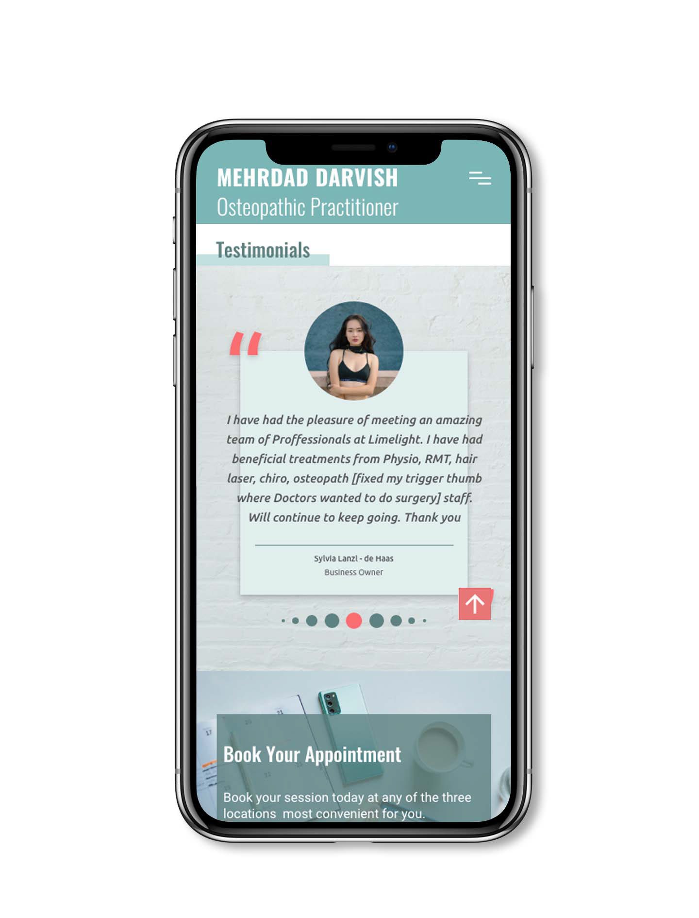 Mobile View Testimonials