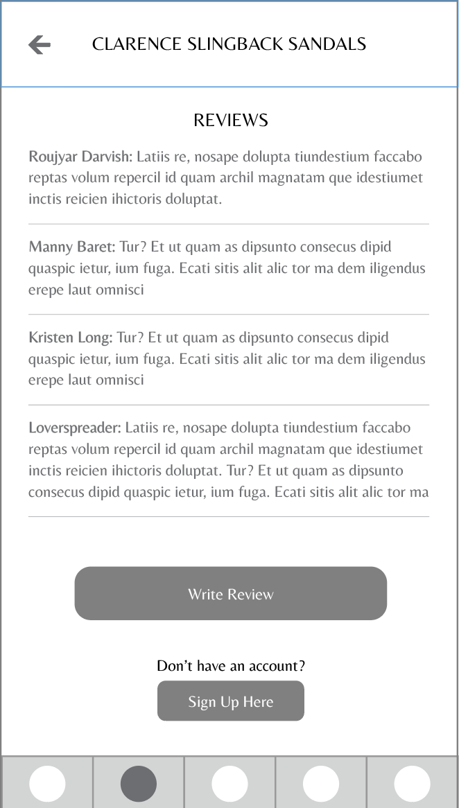 Trade Review Screen Cont.
