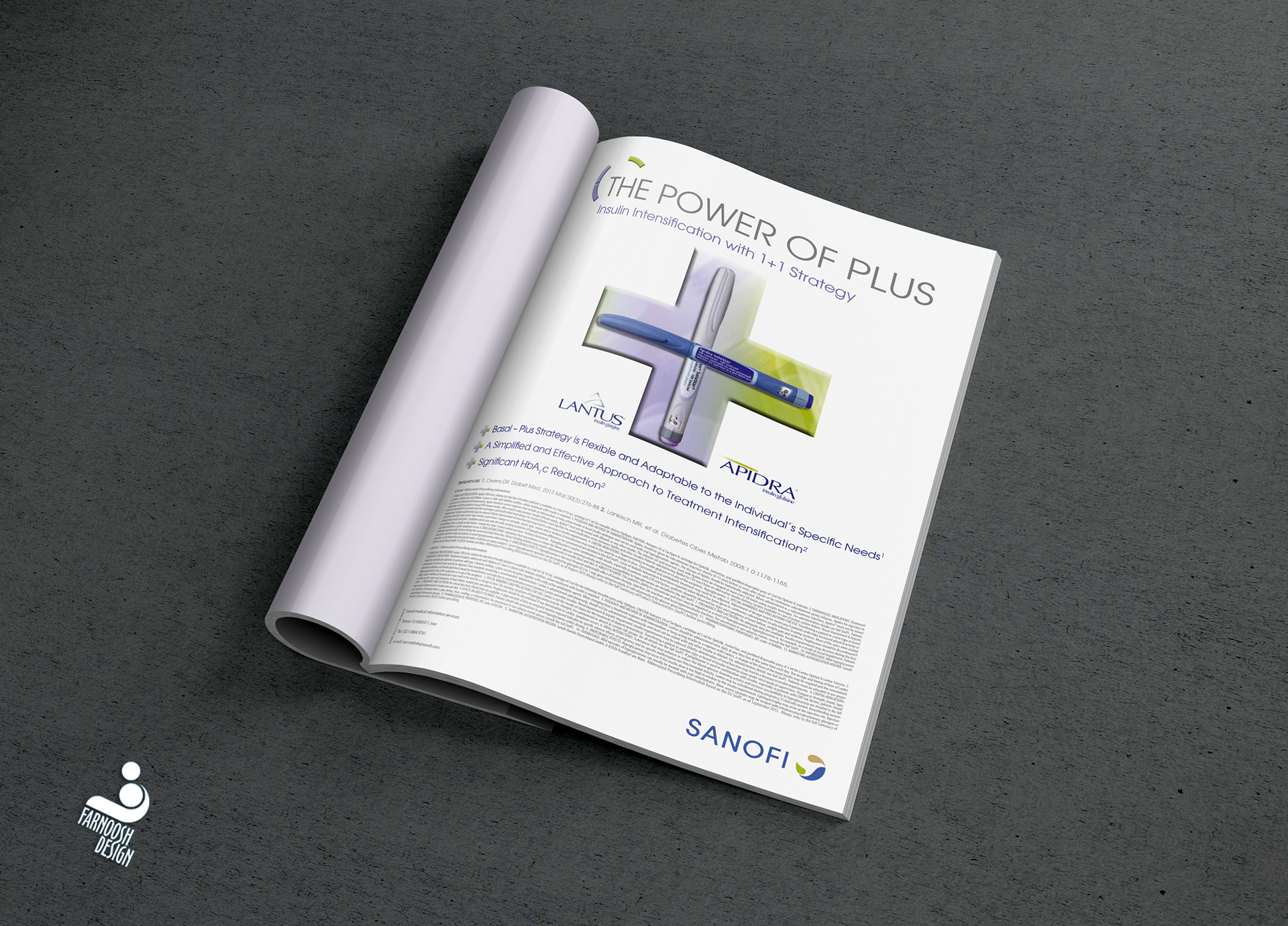 Magazine Ad for Lantus & Apidra
