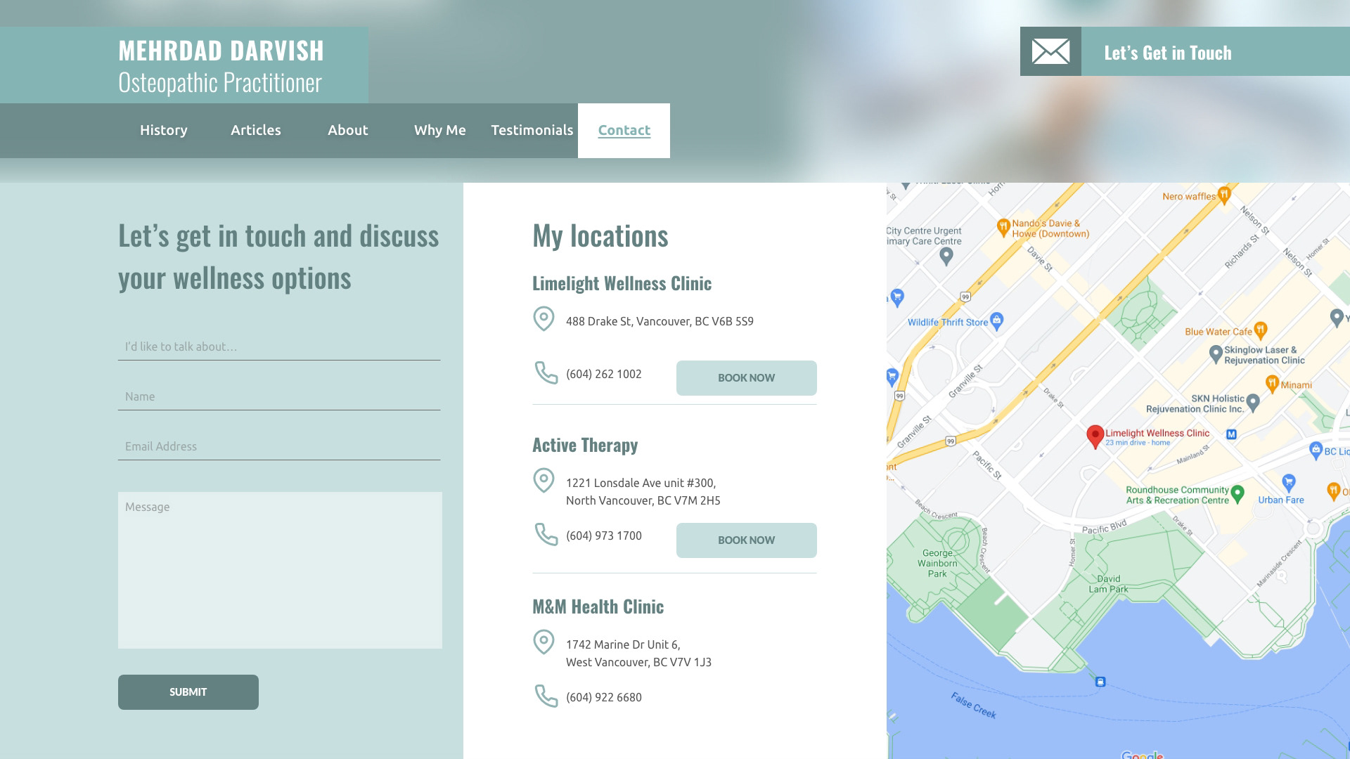 Mockup Locations and Contact