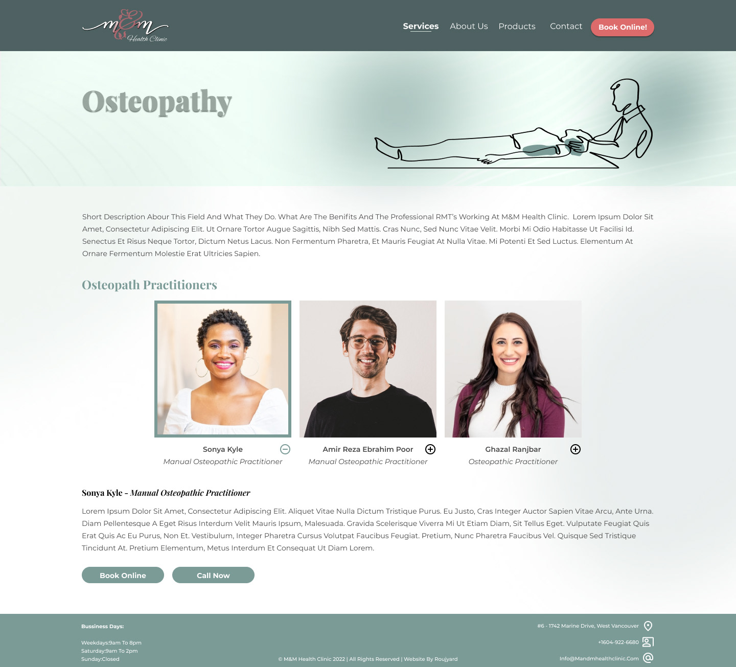 Services Detail Page