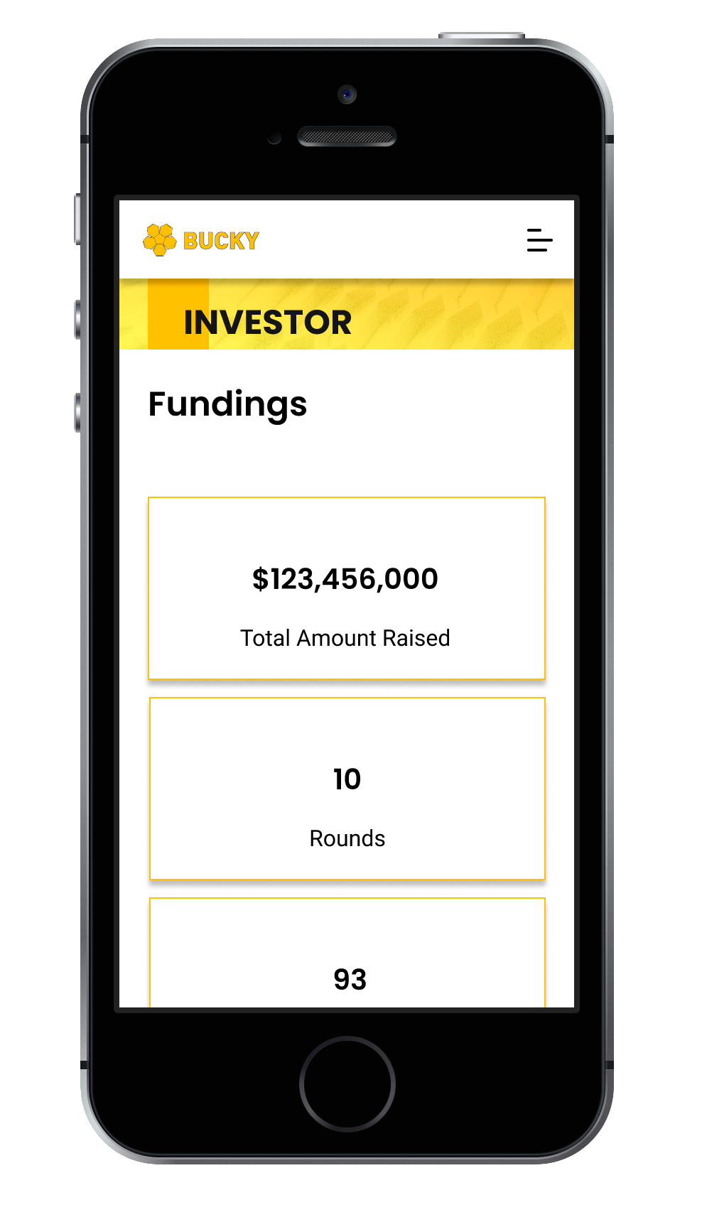 Mobile View - Investor Page (cont.)
