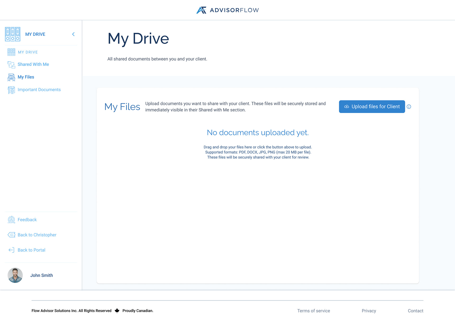 My Drive Empty State