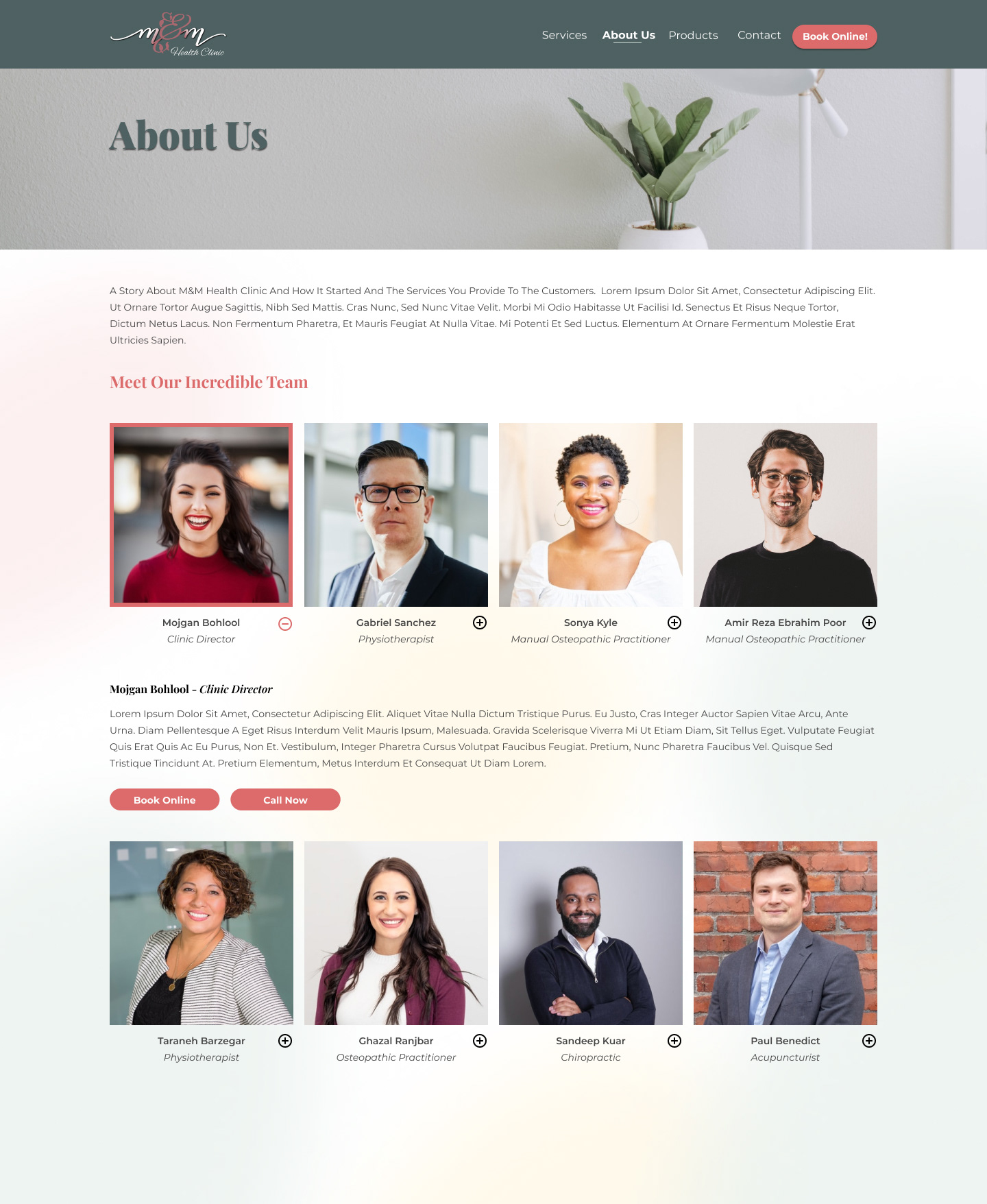About Us Page