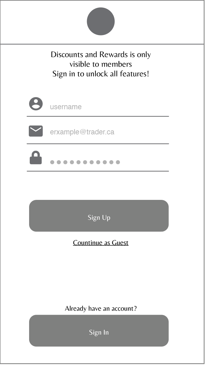 Sign Up Page