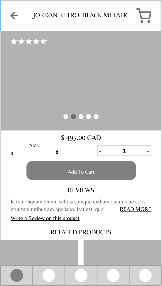 Buy Detail Screen
