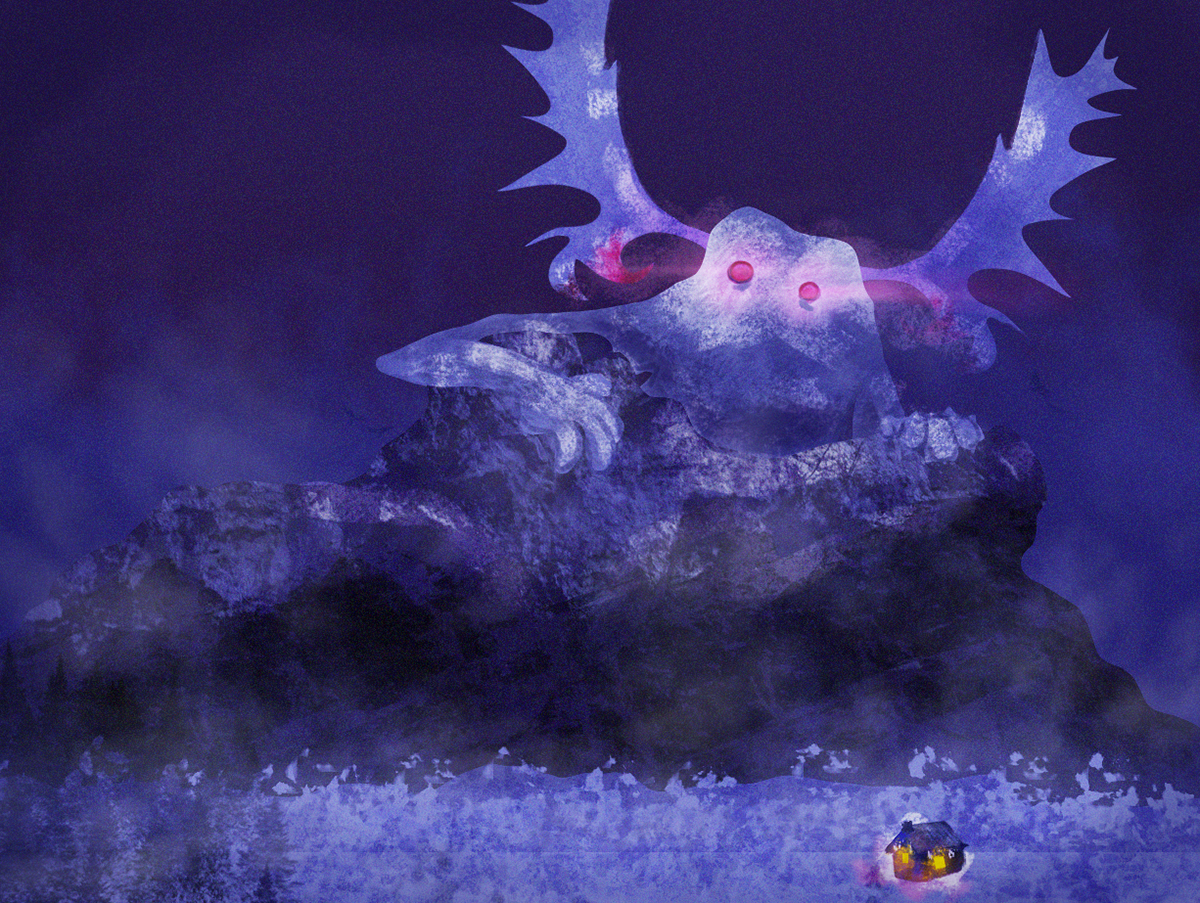 Visual Development Illustrations based on the prompt "An Icey World."