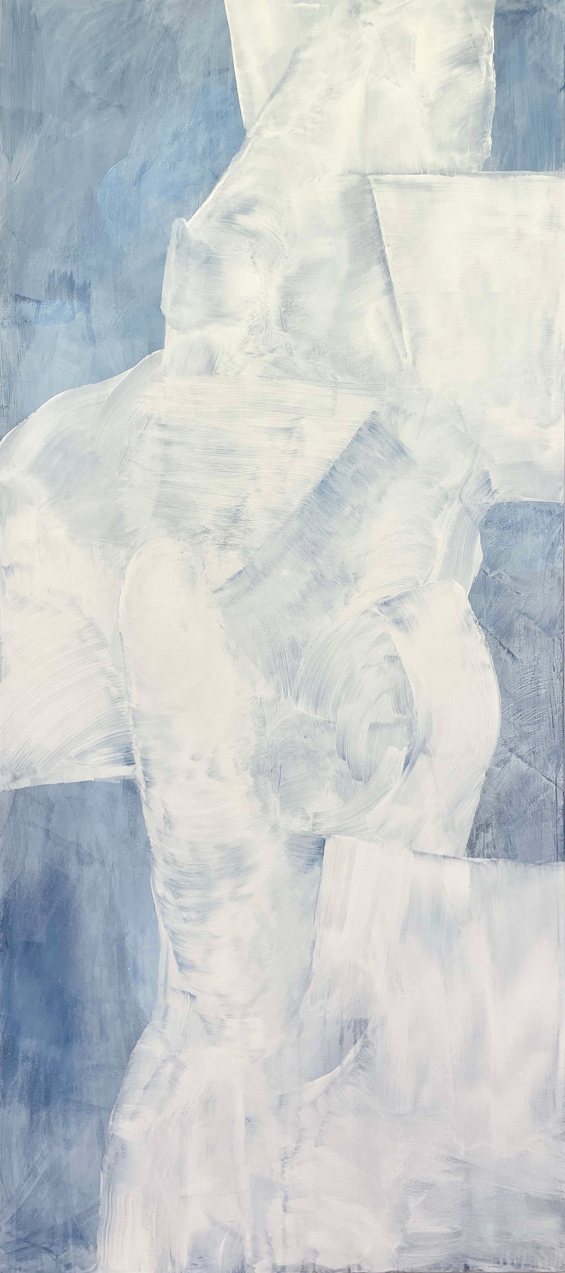 Sheer Numbers VII, Acrylic on Muslin, 182.88 cm x 81.28 cm (72” x 32” inches) | 2024