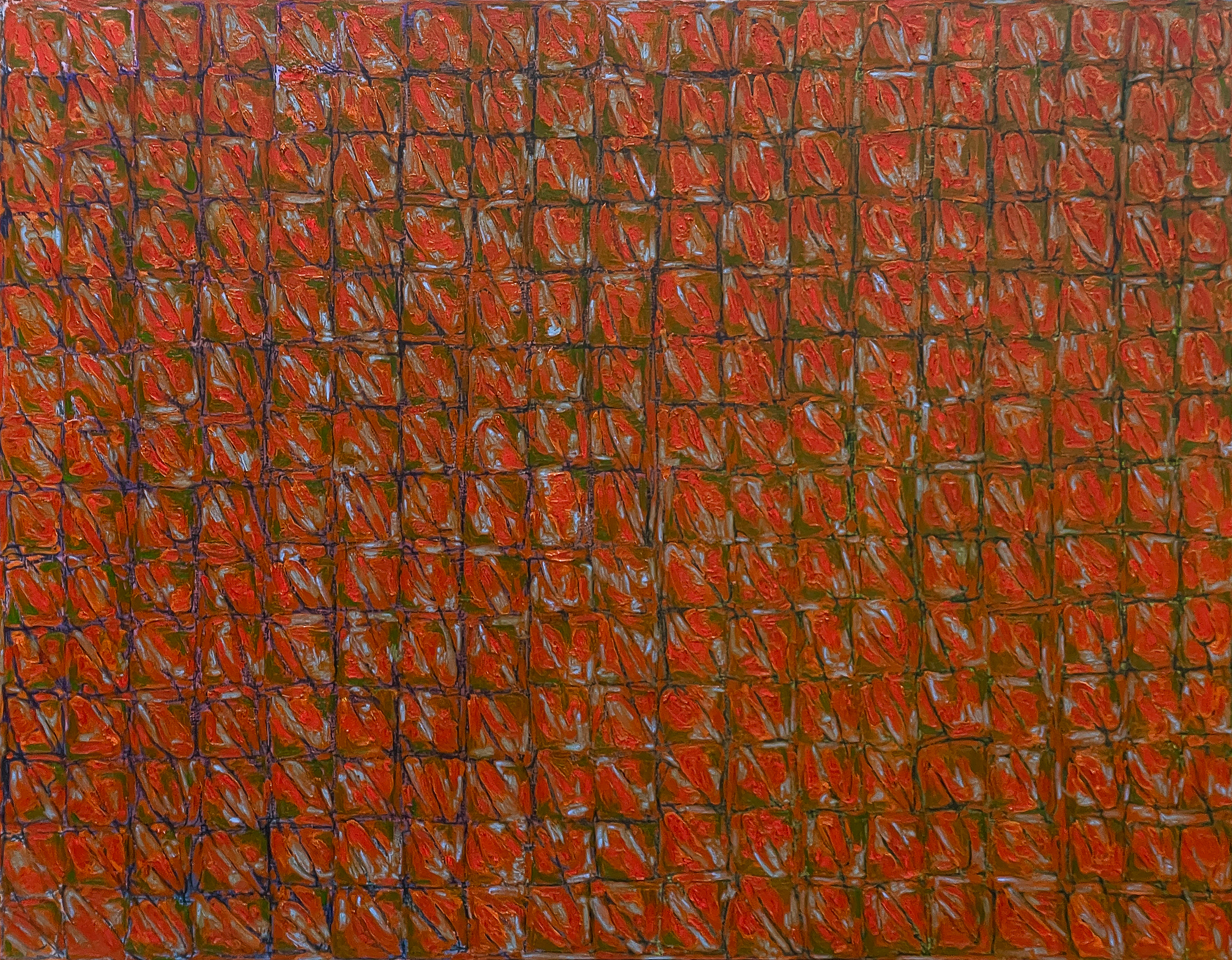 The Tactile Harvest, Oil on Wood Panel, 91 x 116.8 cm | 2026