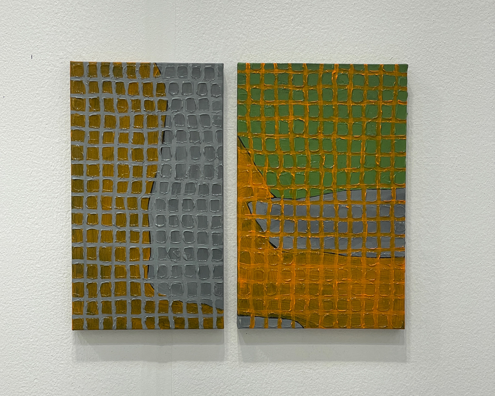 Crosspoint 2, Acrylic on Muslin, 33.4 x 40 cm | 2025
