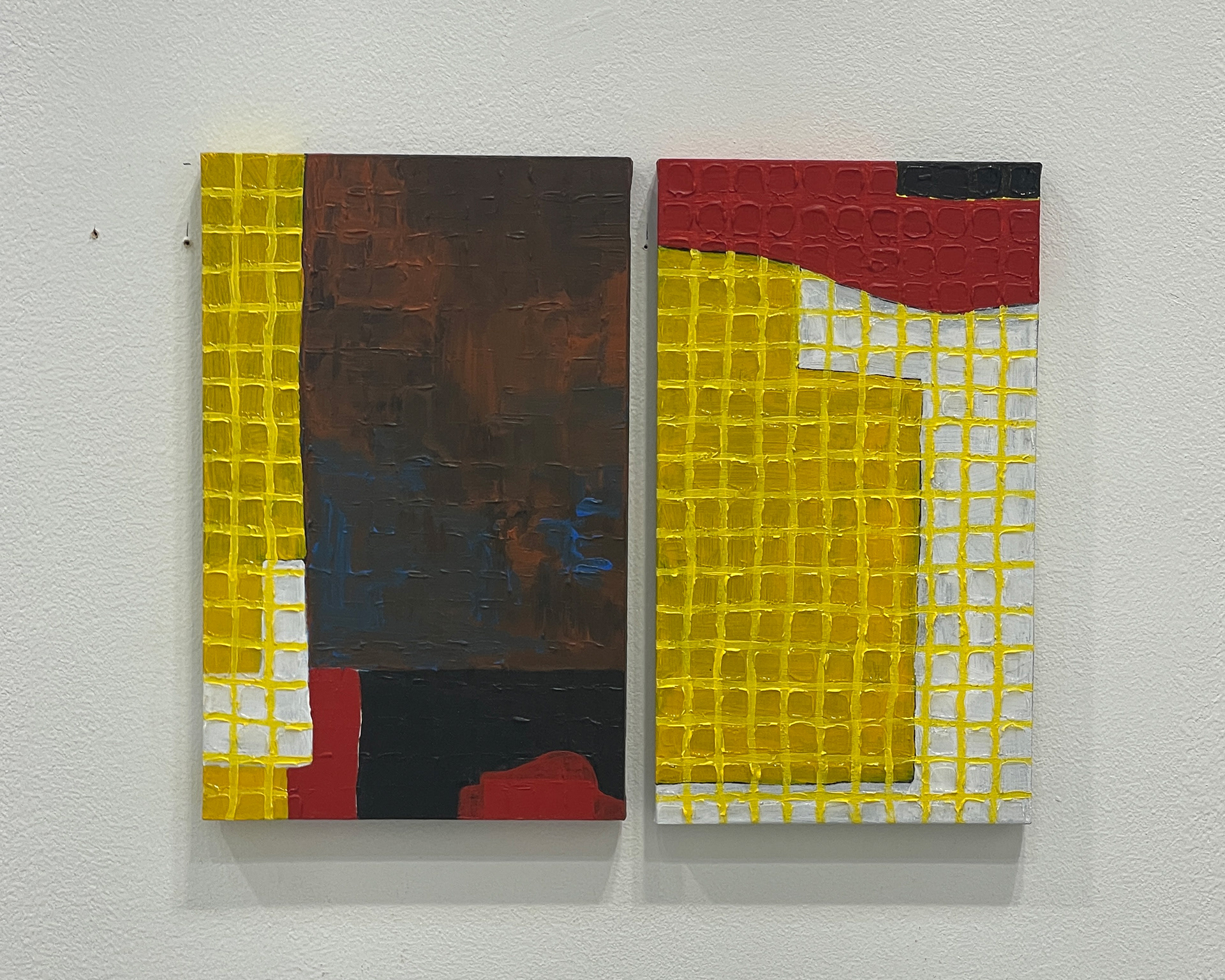 Crosspoint 1, Acrylic on Muslin, 33.4 x 40 cm | 2025