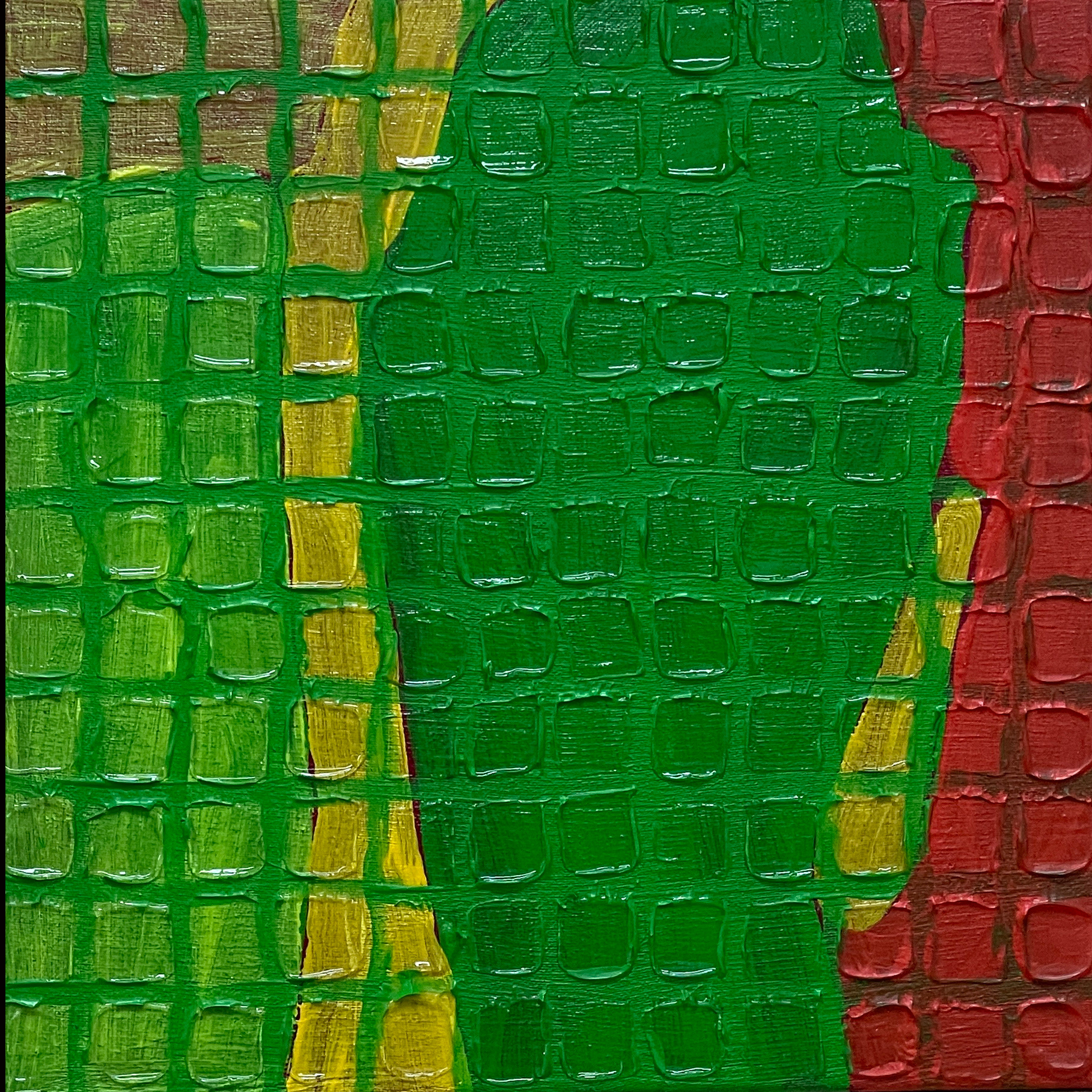 Crosspoint 19, Acrylic on Muslin, 20 x  20 cm | 2026