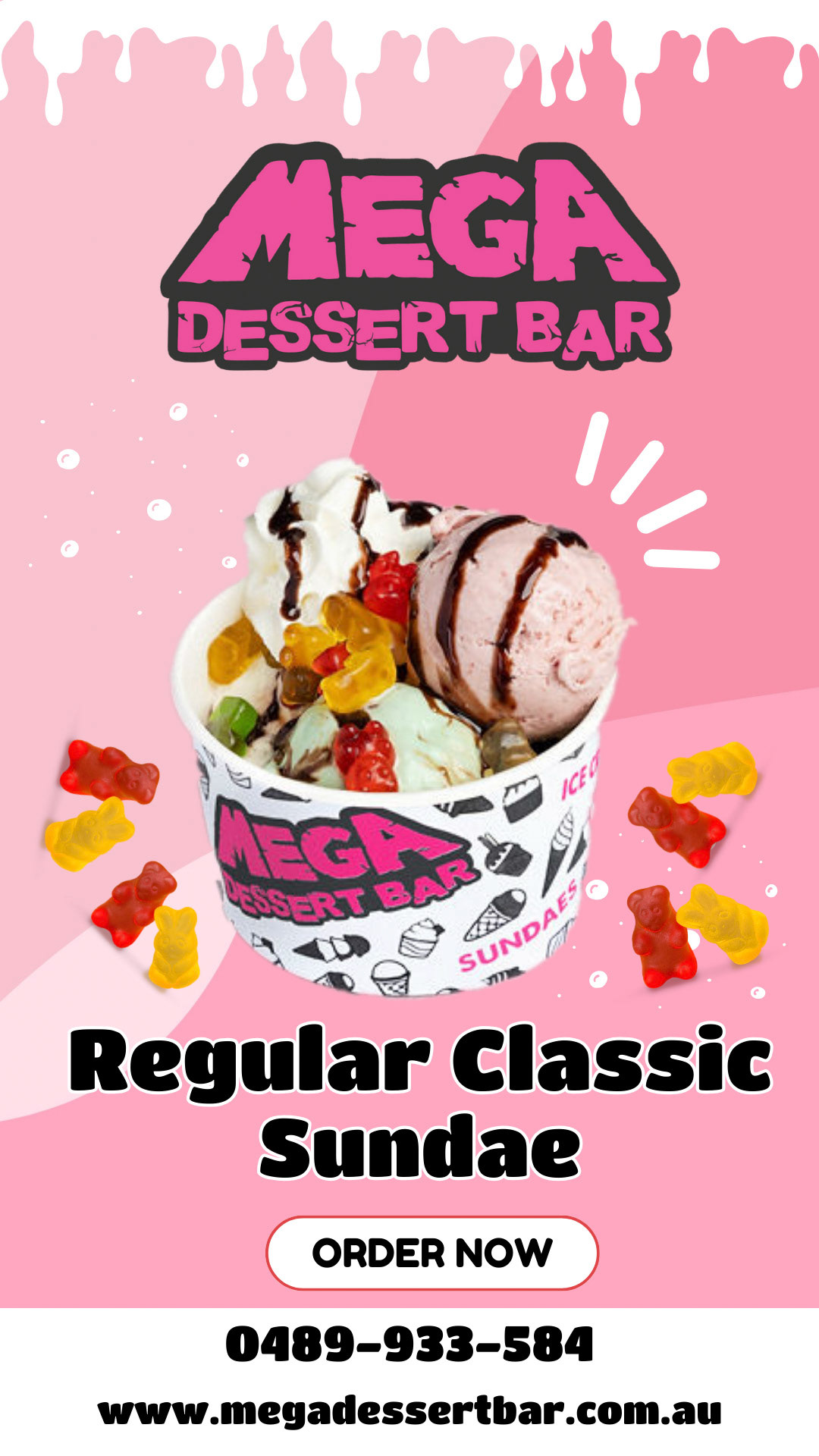 Pastel Pink White Creative Cute Ice Cream Promotion Instagram Story - 1