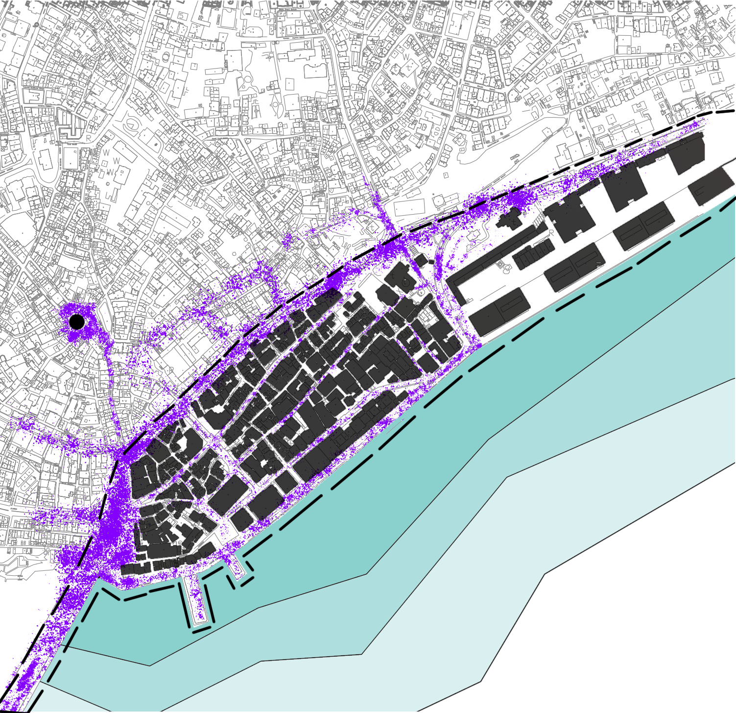 populated areas