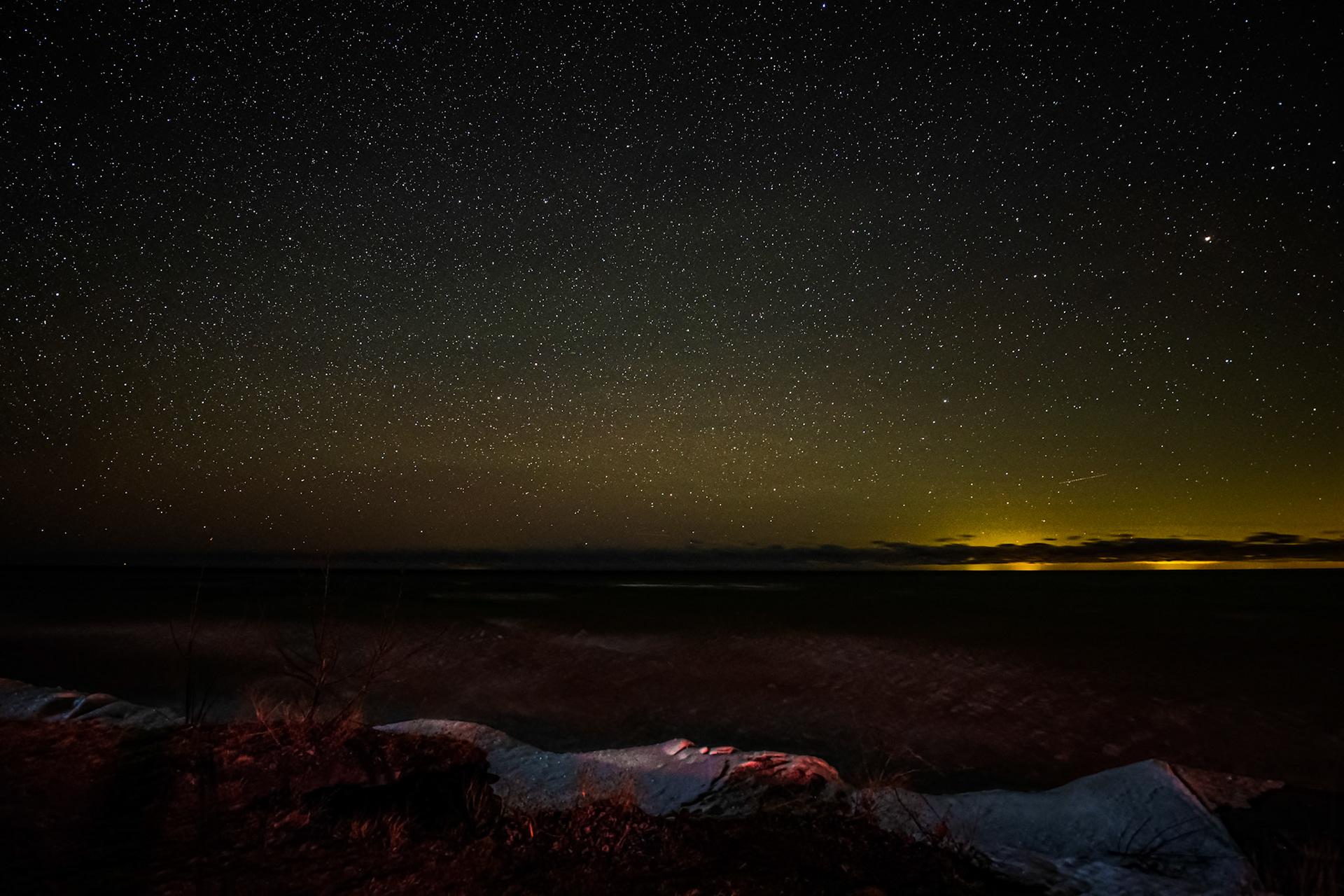 Star-filled night sky