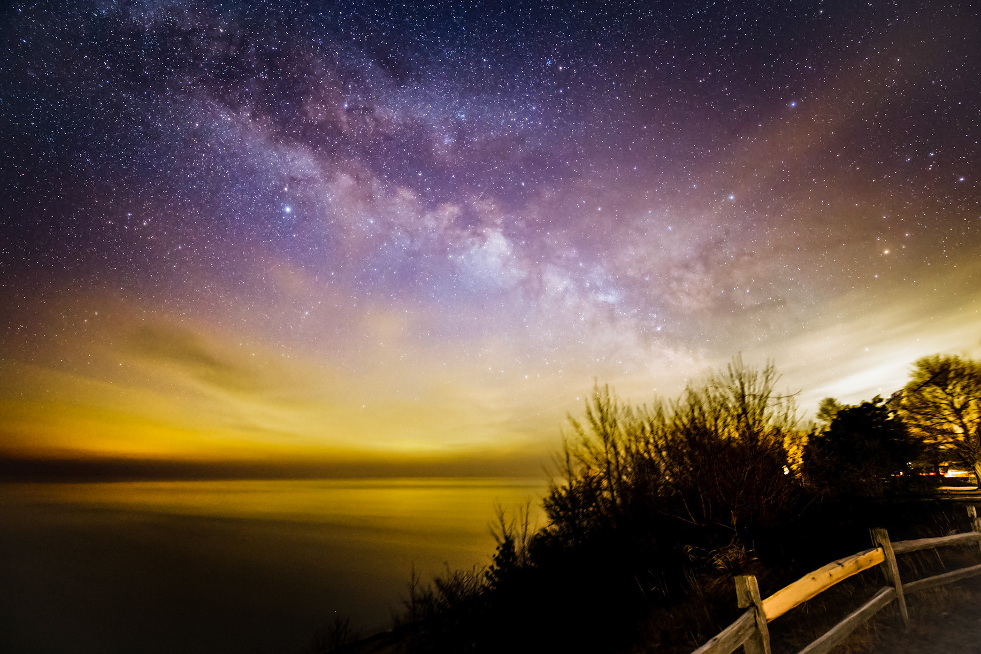 Another view of the Milky Way and clouds at the Roadside Park