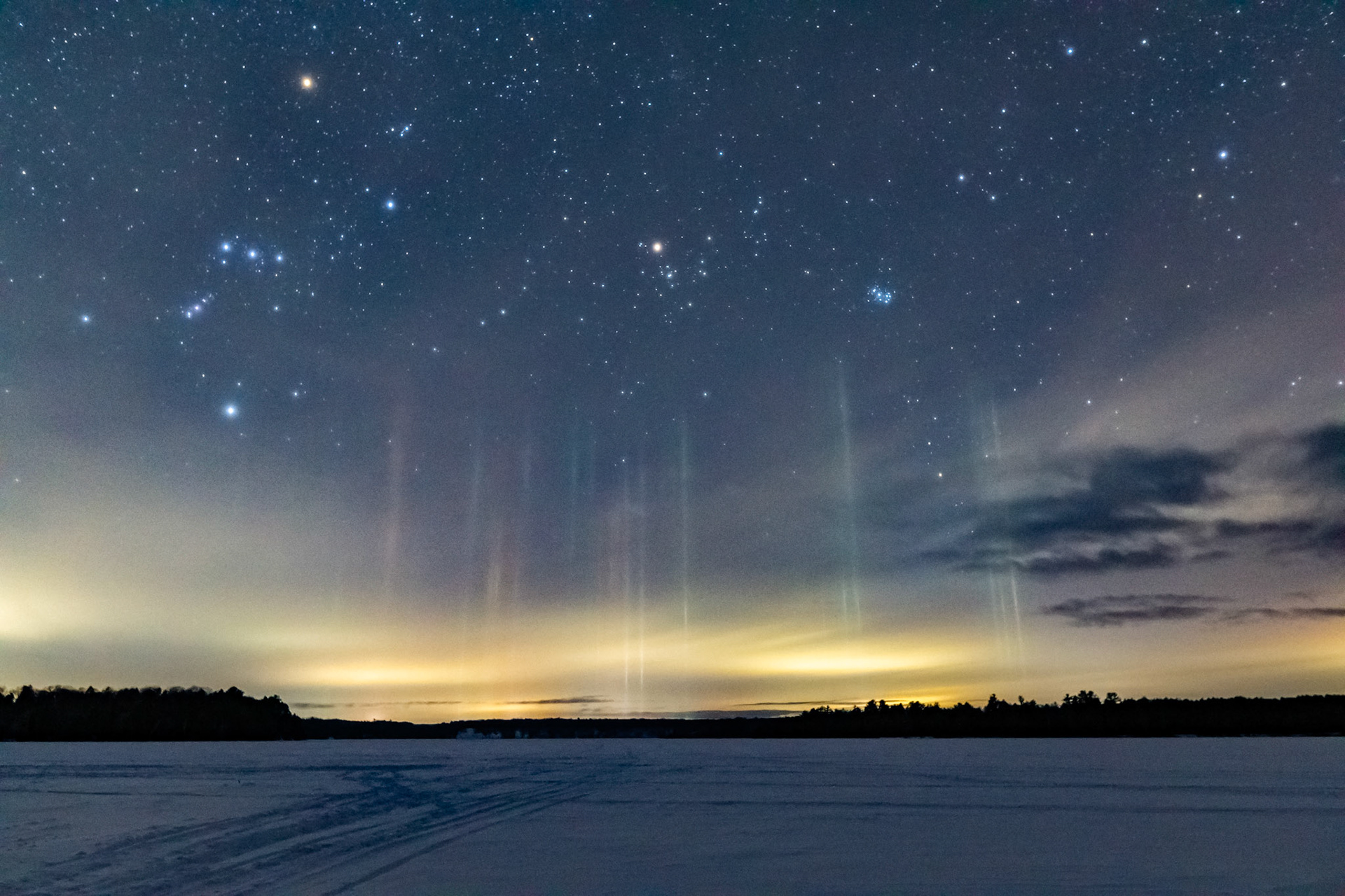 Another shot of the Light Pillars, Alcona Park