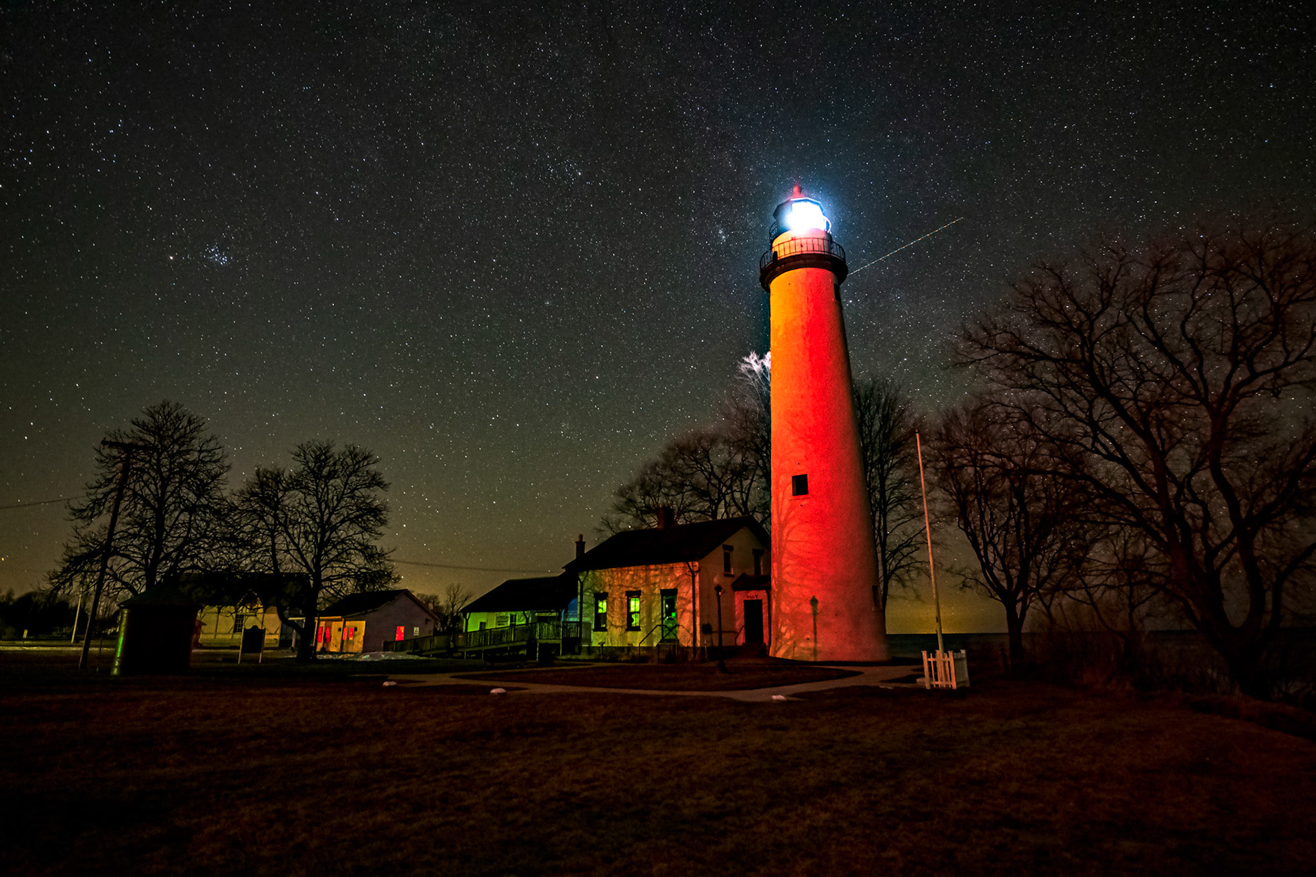 Red Painted Lighthouse
