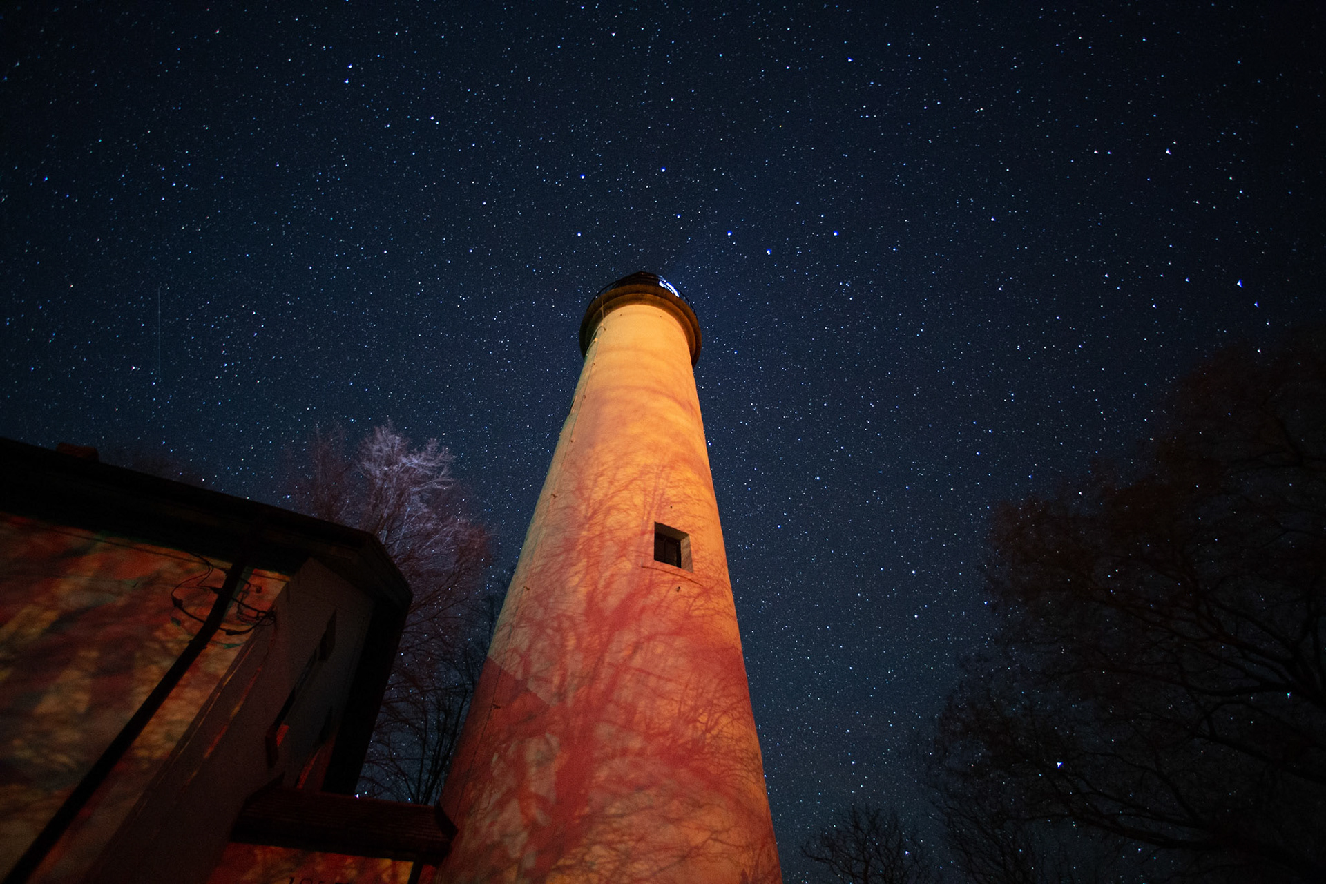 Looking up at the Lighthouse again, towards the Big Dipper.
