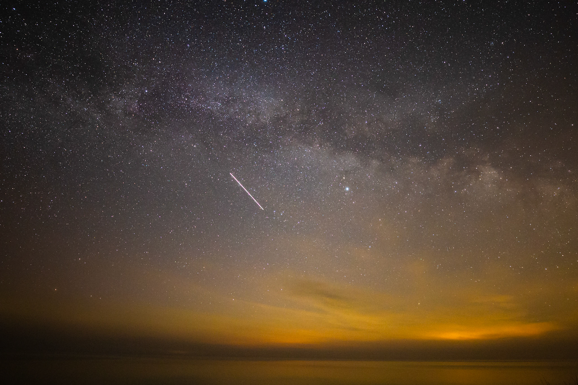 ISS flyover, Lake Huron
