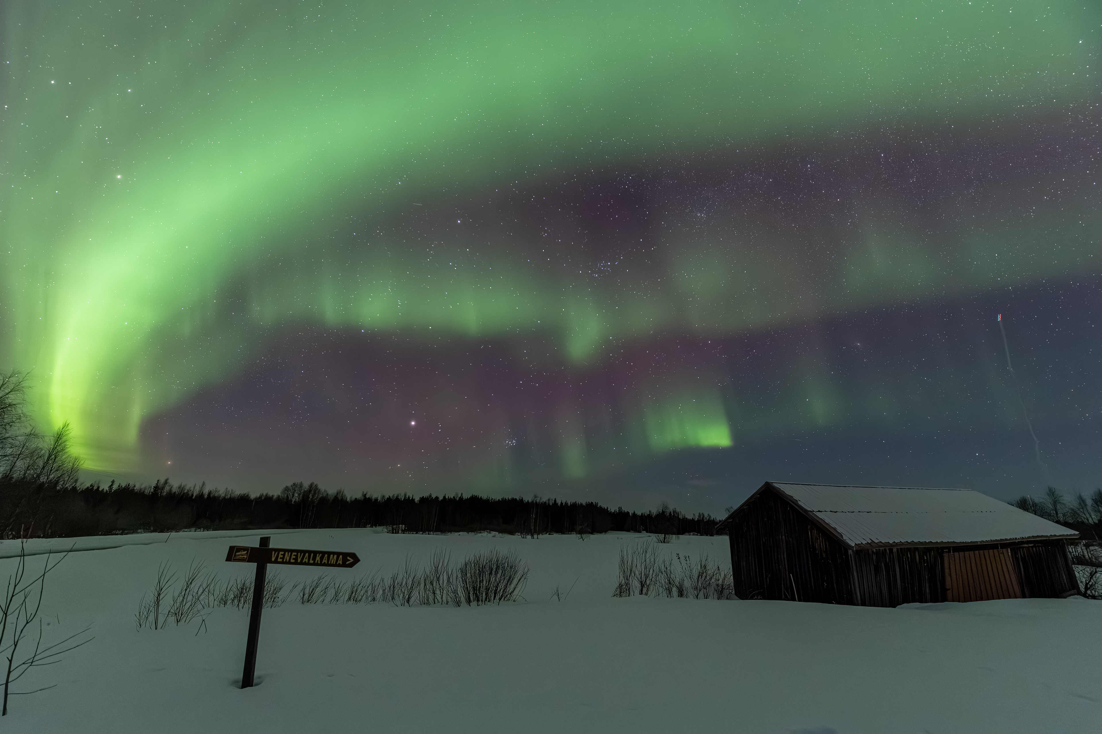 Polarlicht über Finnland (20.-21.02.2025)