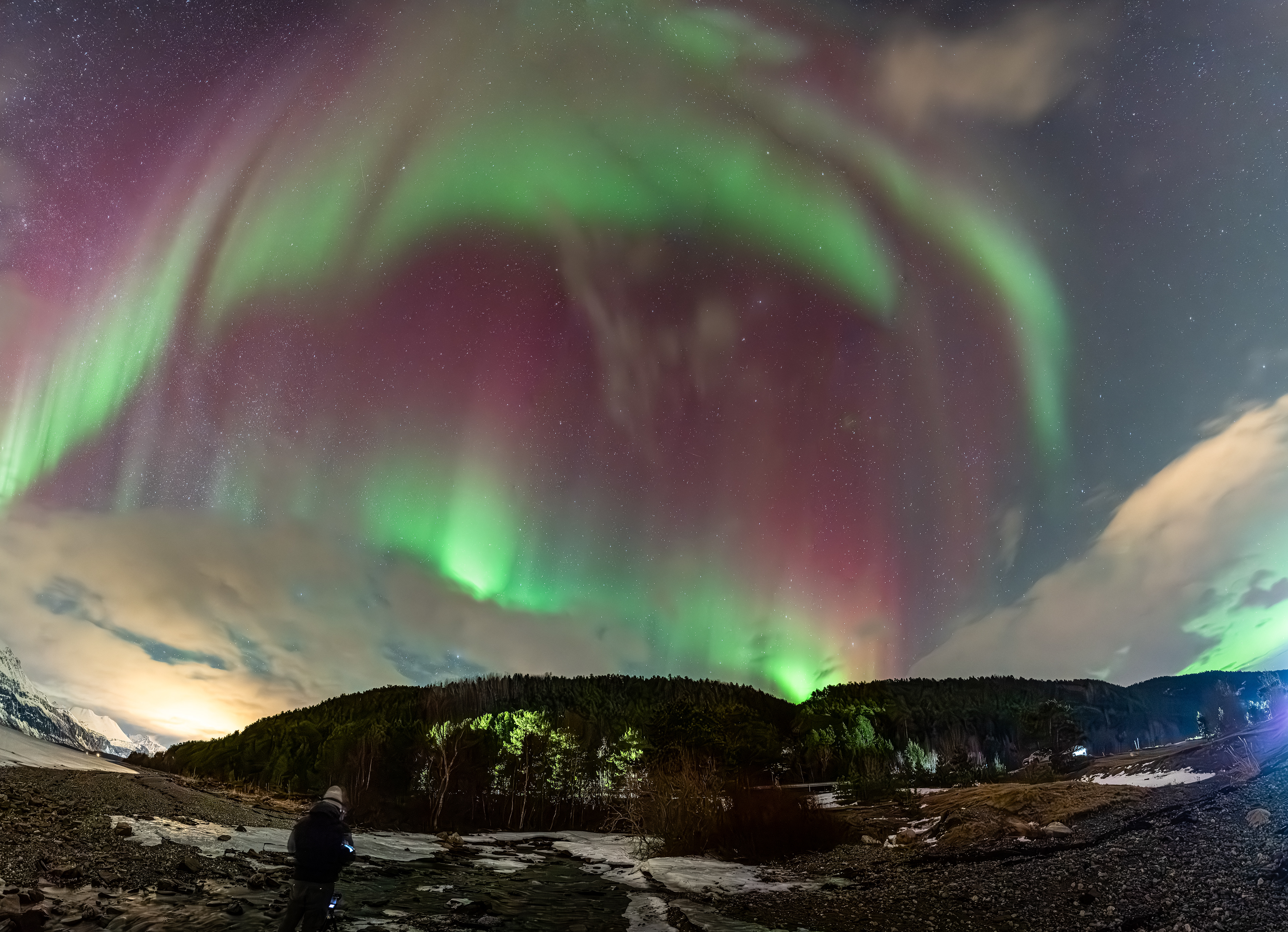 Polarlicht-Panorama über Norwegen (24.02.2025)