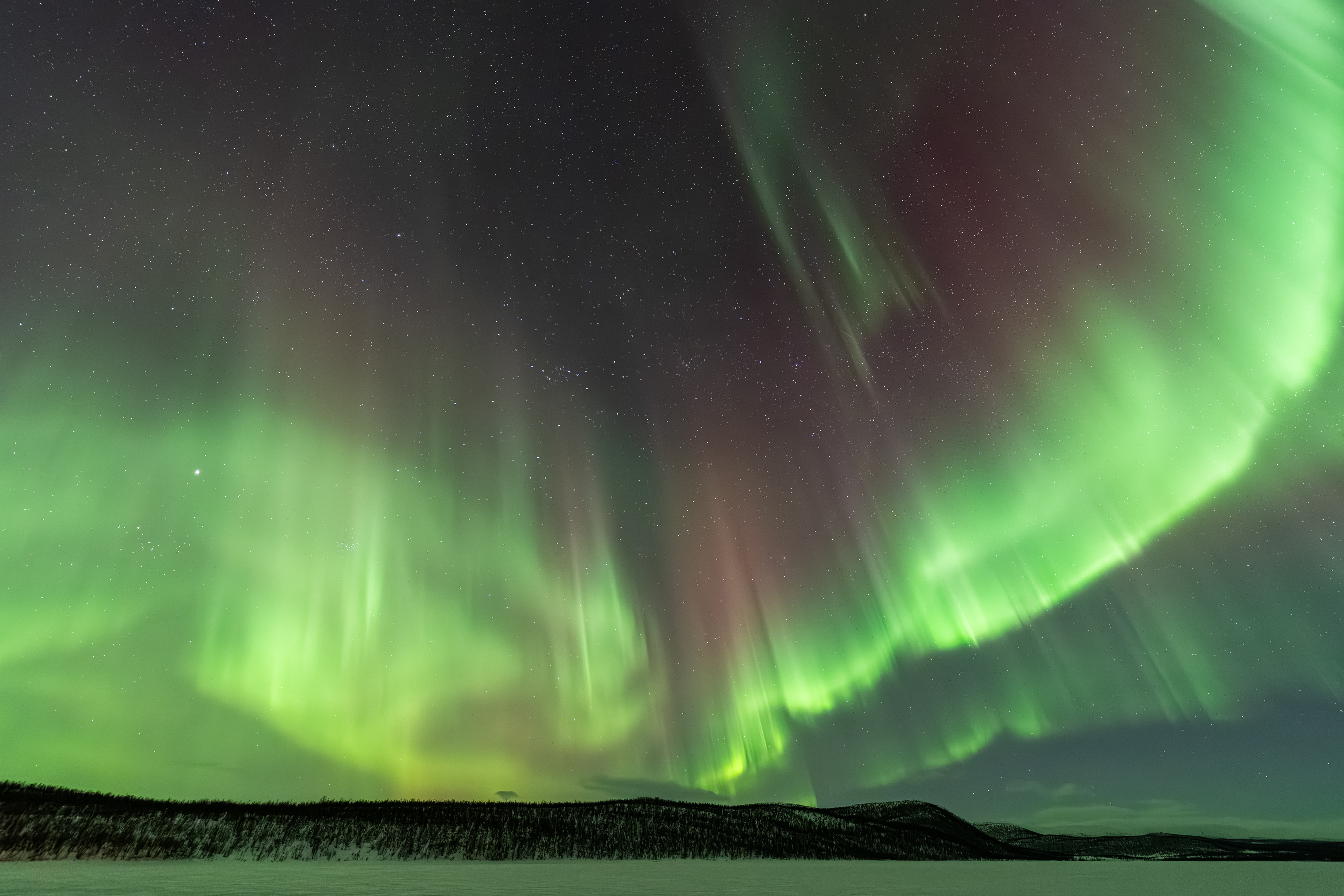 Polarlicht über Finnland (19.02.2025)