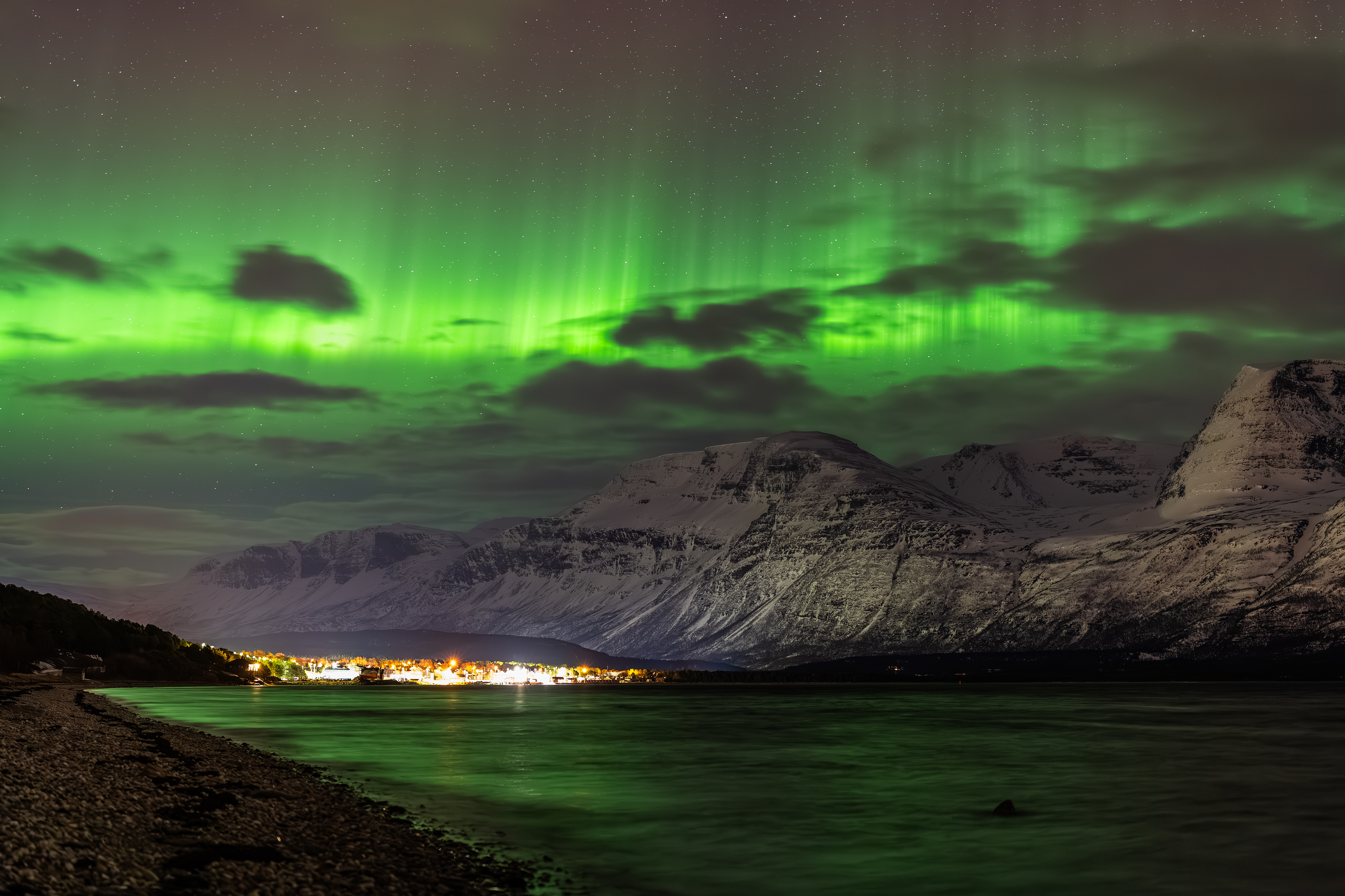 Polarlicht über Norwegen (24.02.2025)