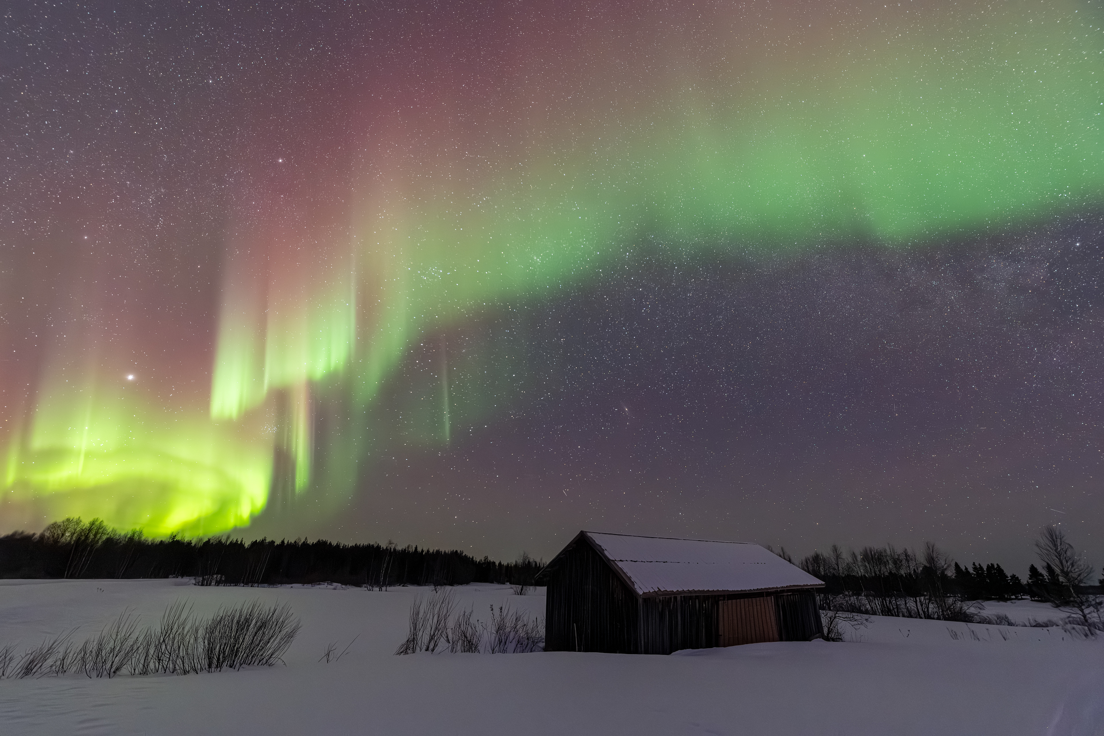 Polarlicht über Finnland (20.-21.02.2025)
