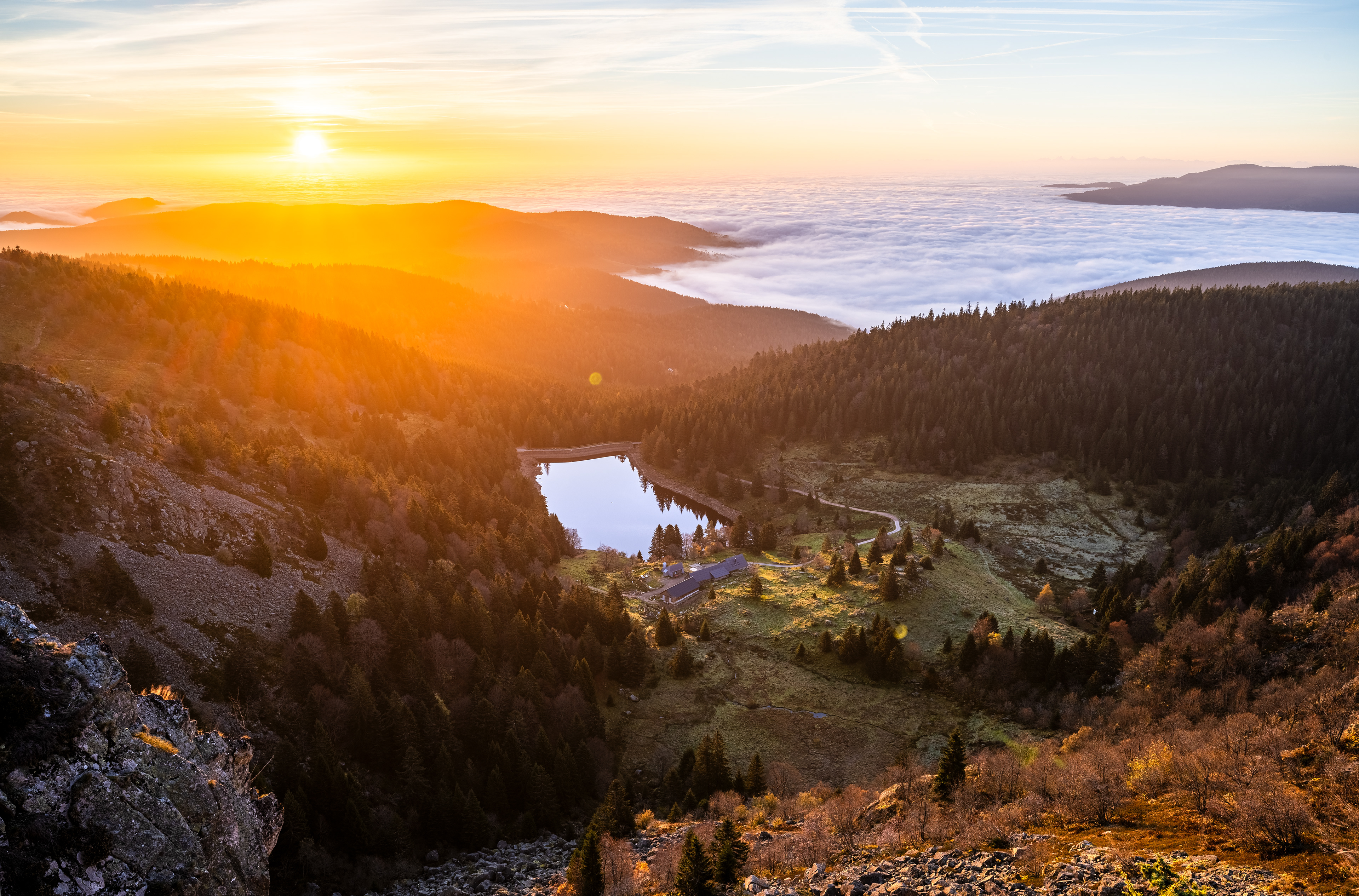 Sonnenaufgang in den Vogesen (F) - 02.11.2024