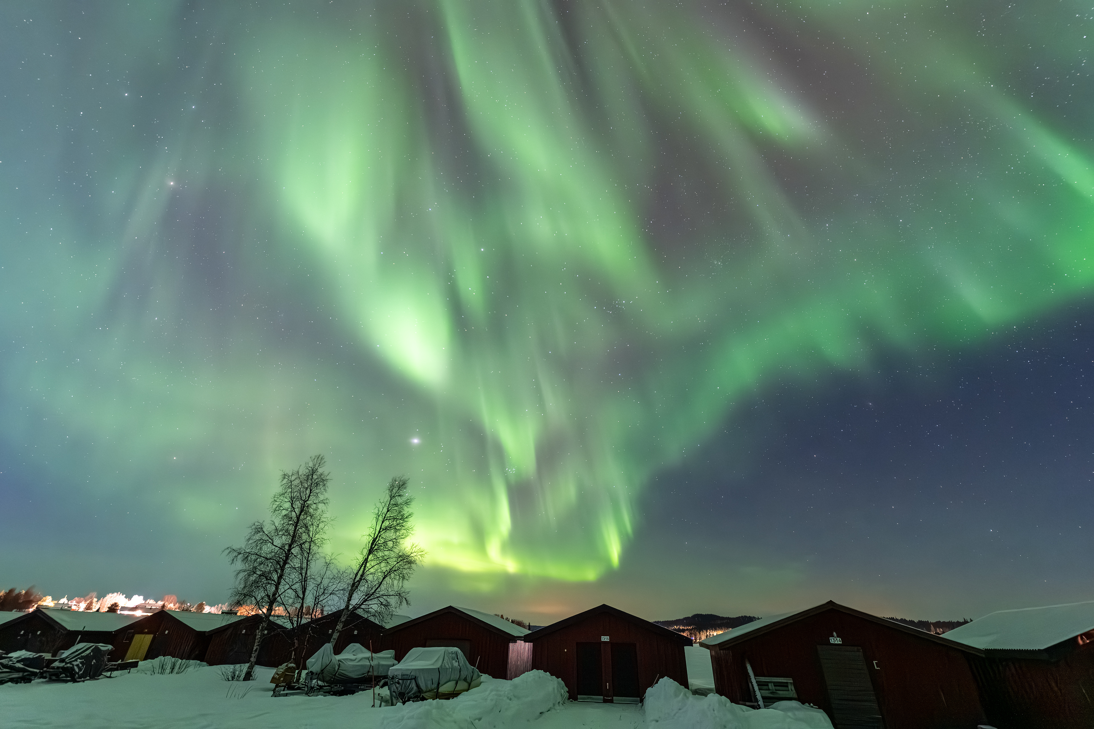 Polarlicht über Schweden (21.-22.02.2025)