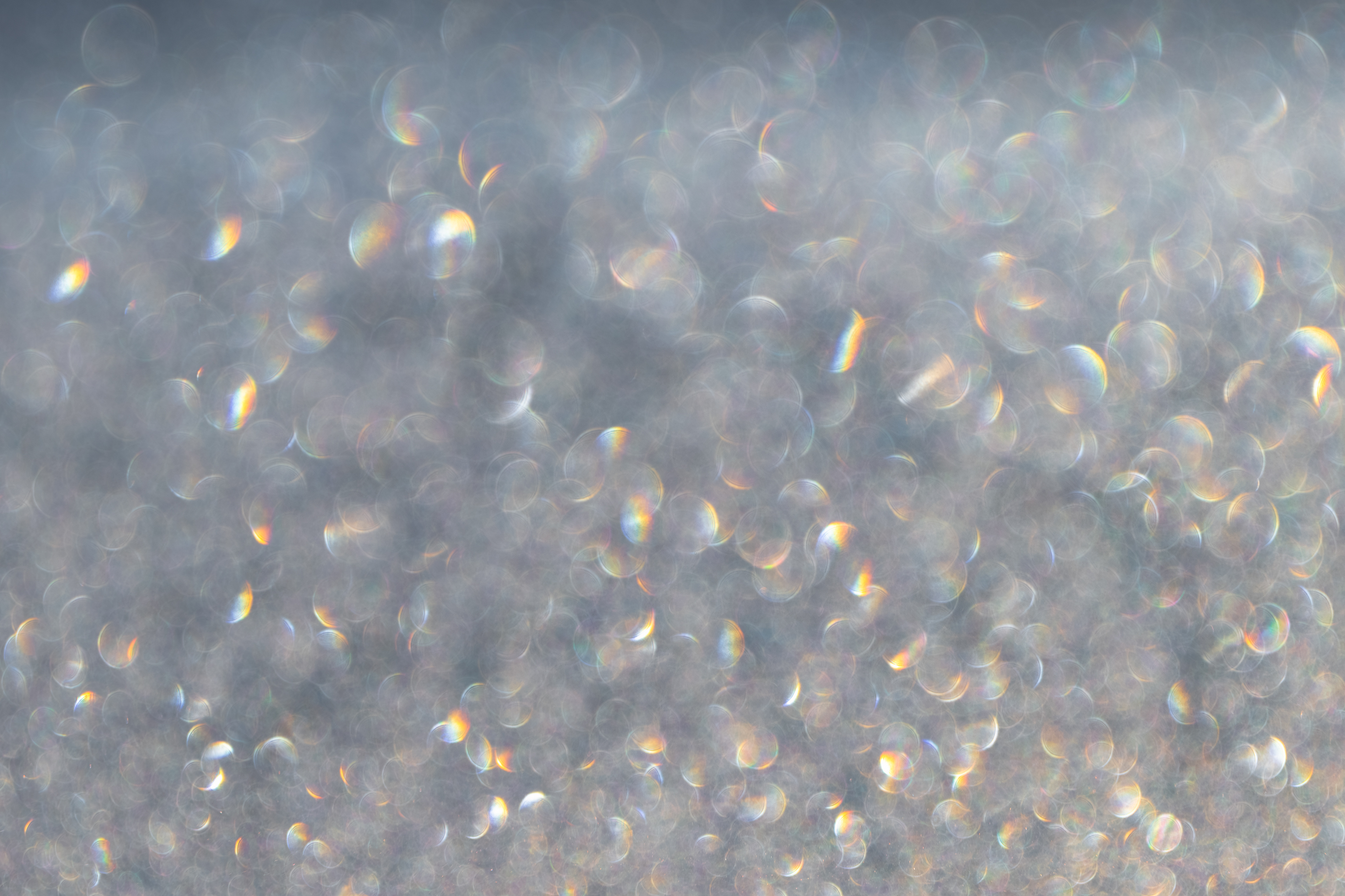Eisflächen-Halos auf einer Fensterscheibe, RLP (D) - 02.02.2025
