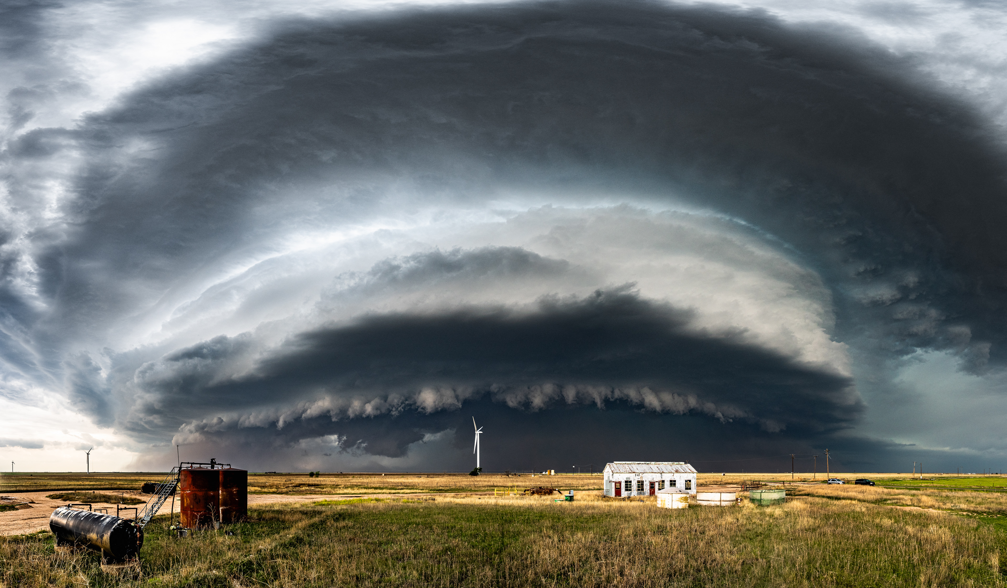 Aufziehende Superzelle, Amarillo, Texas - 15.05.2024