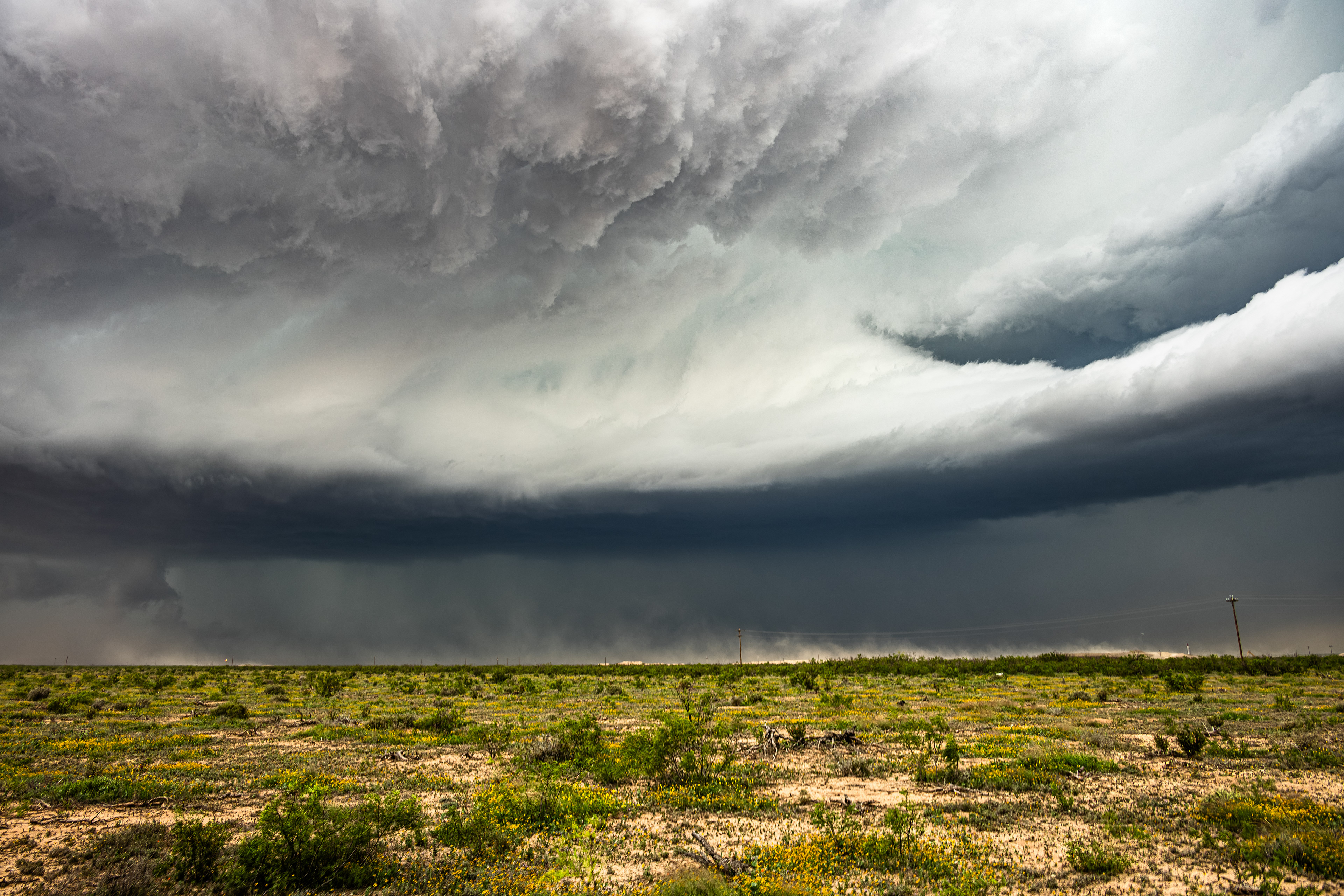 Aufziehende Gewitterzelle, Stiles, Texas - 16.05.2024